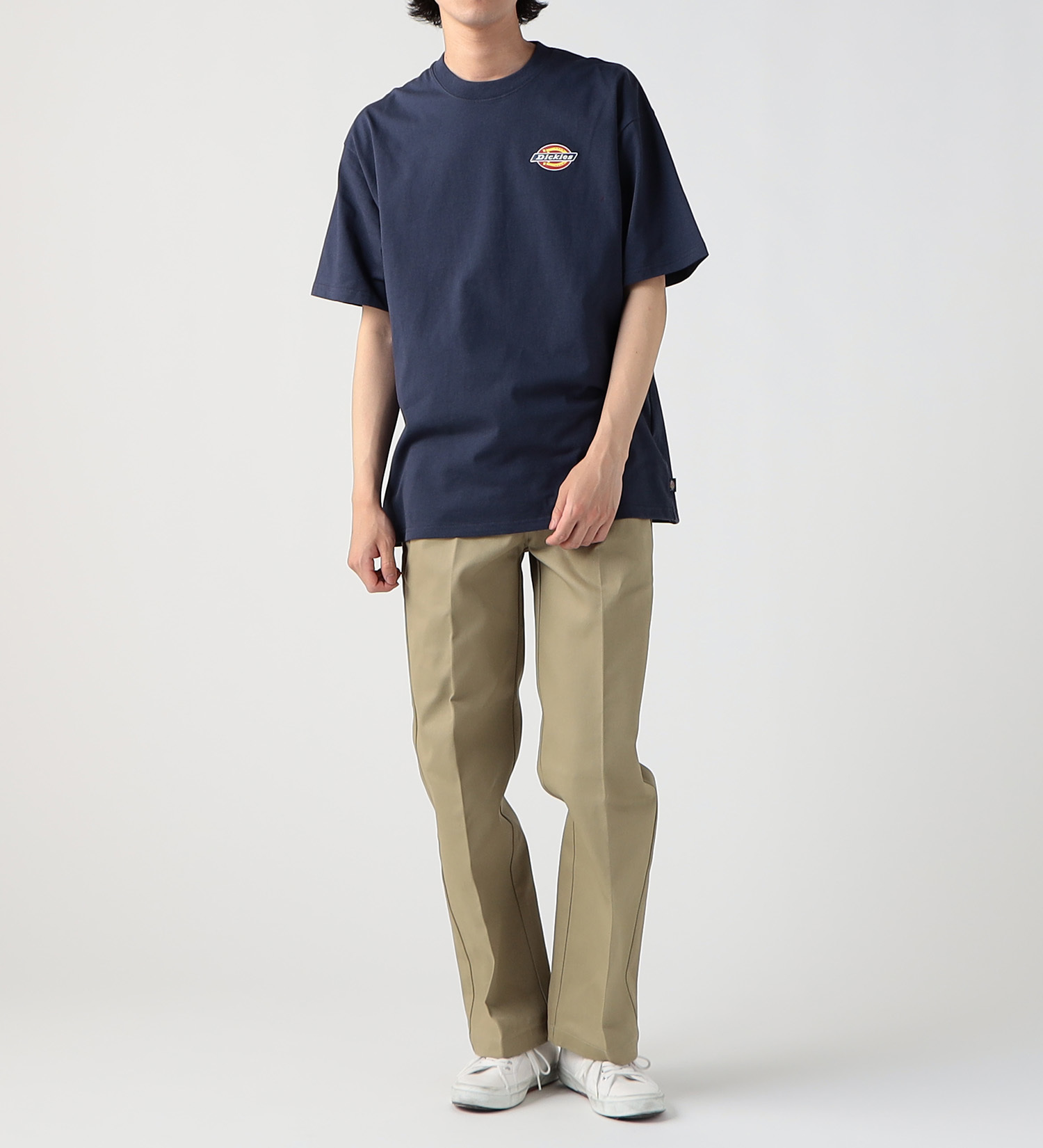 Dickies(ディッキーズ)のベーシック ロゴプリントTシャツ 半袖|トップス/Tシャツ/カットソー/メンズ|ネイビー