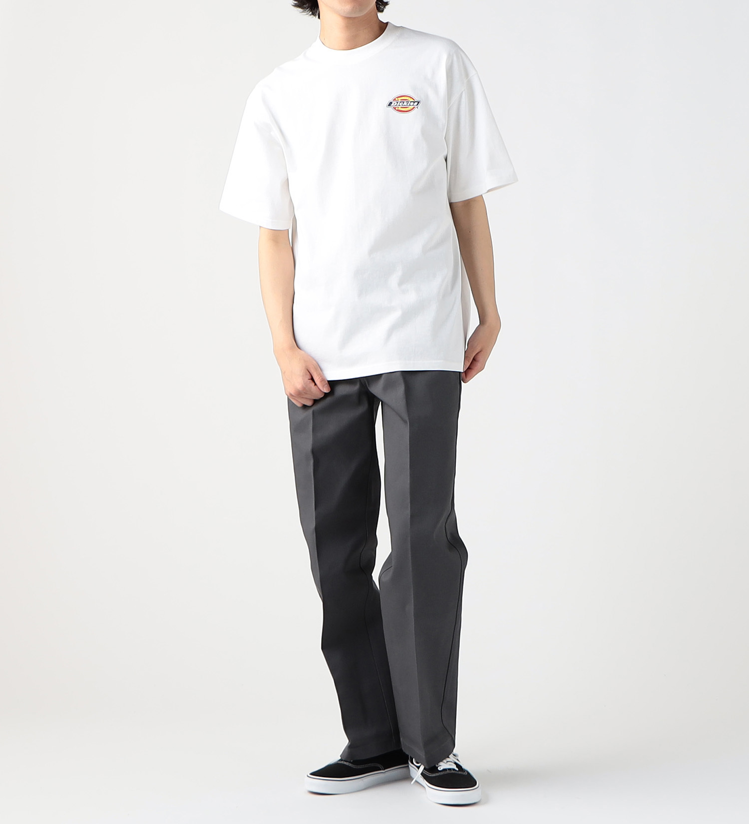 Dickies(ディッキーズ)のベーシック ロゴプリントTシャツ 半袖|トップス/Tシャツ/カットソー/メンズ|ホワイト
