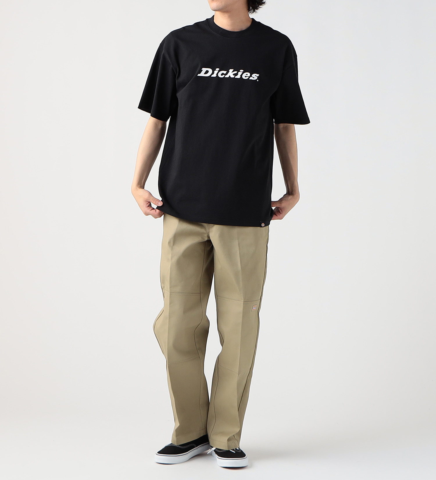 Dickies(ディッキーズ)のフロントロゴプリントTシャツ 半袖|トップス/Tシャツ/カットソー/メンズ|ブラック