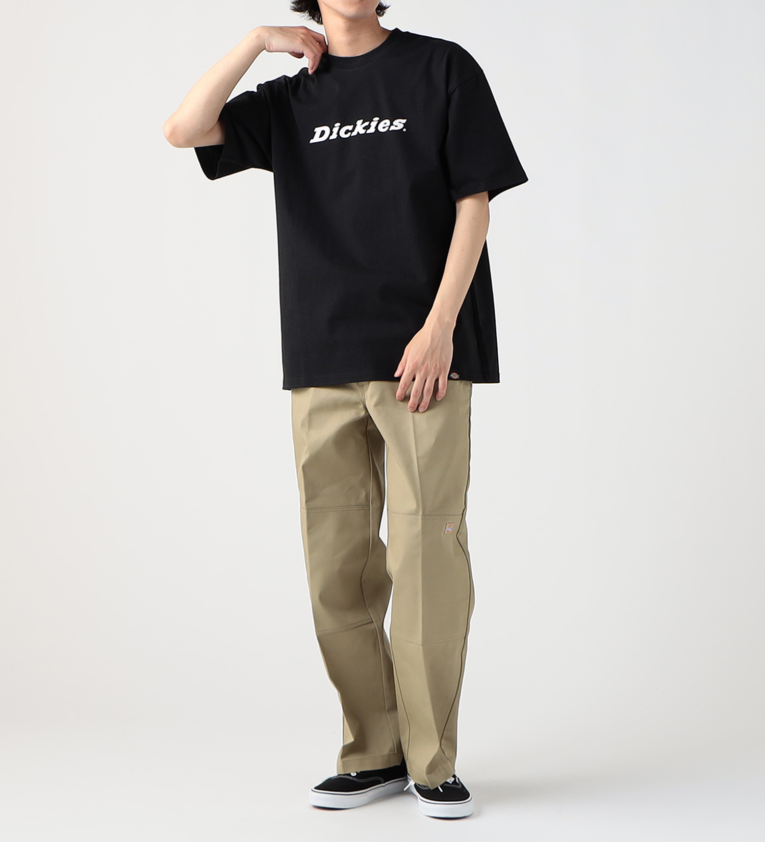 Dickies(ディッキーズ)のフロントロゴプリントTシャツ 半袖|トップス/Tシャツ/カットソー/メンズ|ブラック