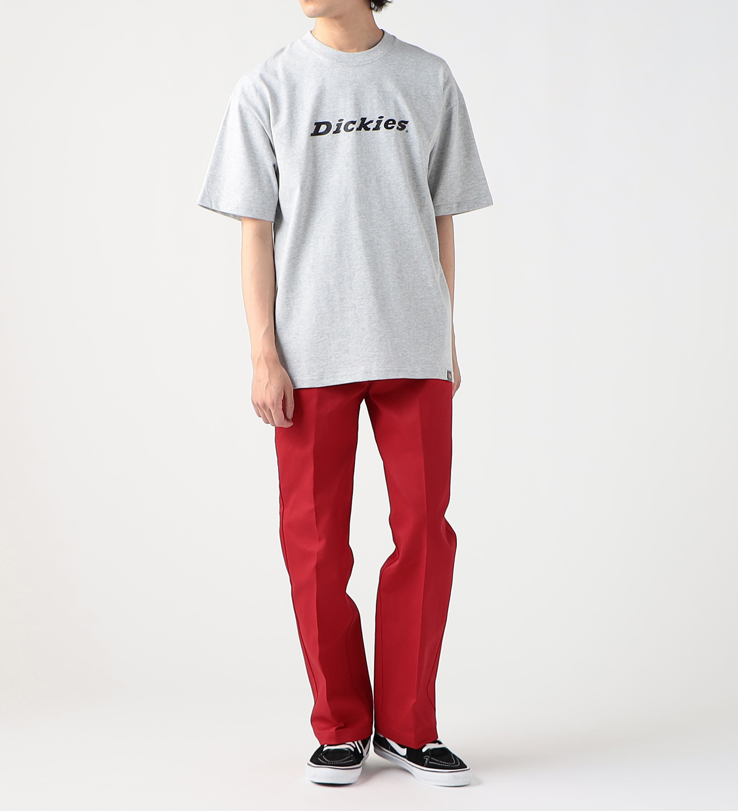 Dickies(ディッキーズ)のフロントロゴプリントTシャツ 半袖|トップス/Tシャツ/カットソー/メンズ|グレー