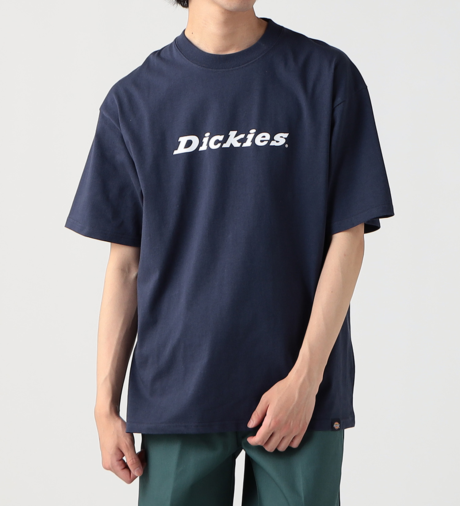 Dickies(ディッキーズ)のフロントロゴプリントTシャツ 半袖|トップス/Tシャツ/カットソー/メンズ|ネイビー