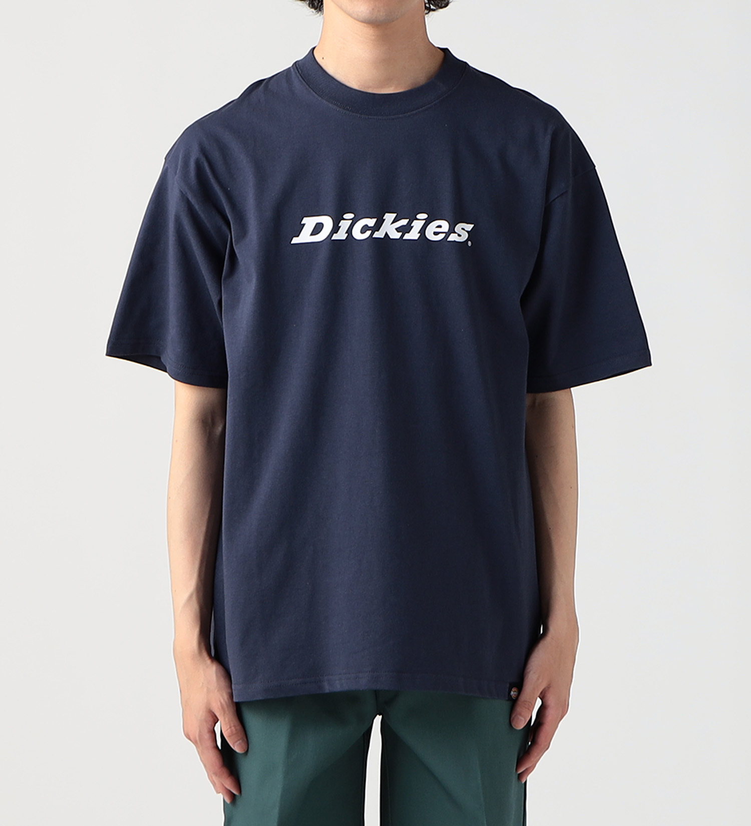 Dickies(ディッキーズ)のフロントロゴプリントTシャツ 半袖|トップス/Tシャツ/カットソー/メンズ|ネイビー