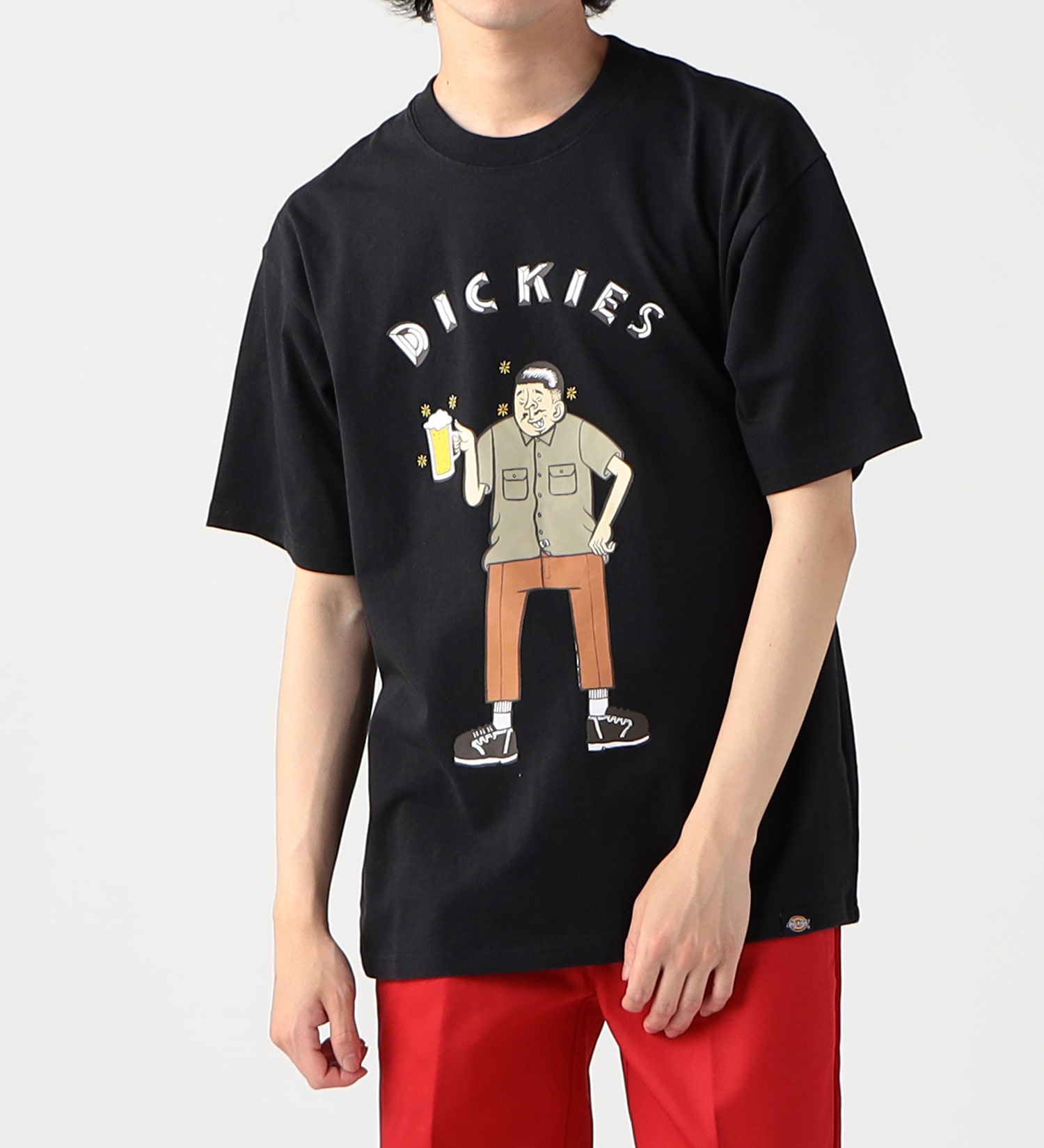 Dickies(ディッキーズ)の【SUMMER SALE】DickiesｘESOW　半袖Tシャツ(beer)|トップス/Tシャツ/カットソー/メンズ|ブラック