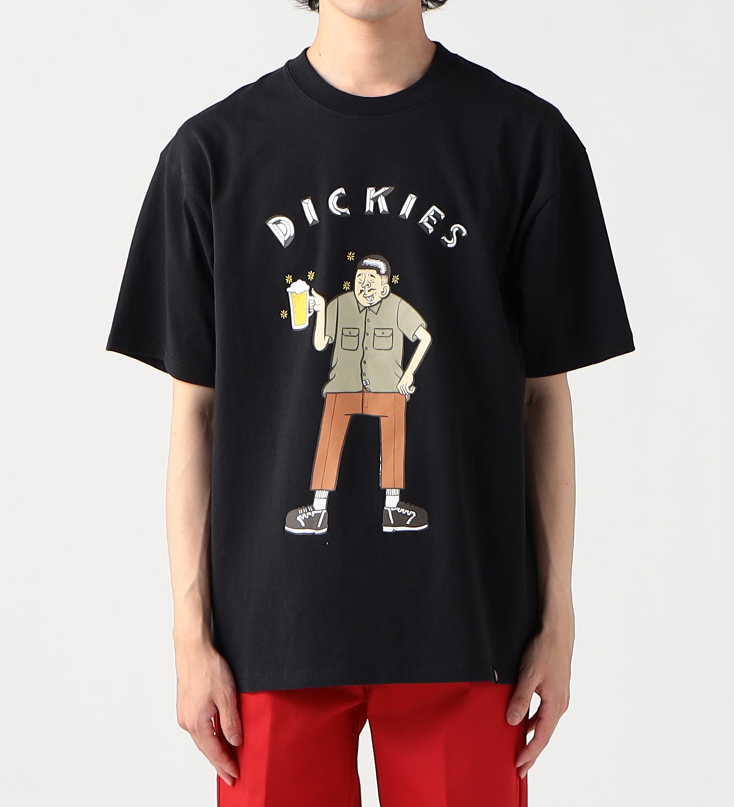 Dickies(ディッキーズ)の【SUMMER SALE】DickiesｘESOW　半袖Tシャツ(beer)|トップス/Tシャツ/カットソー/メンズ|ブラック