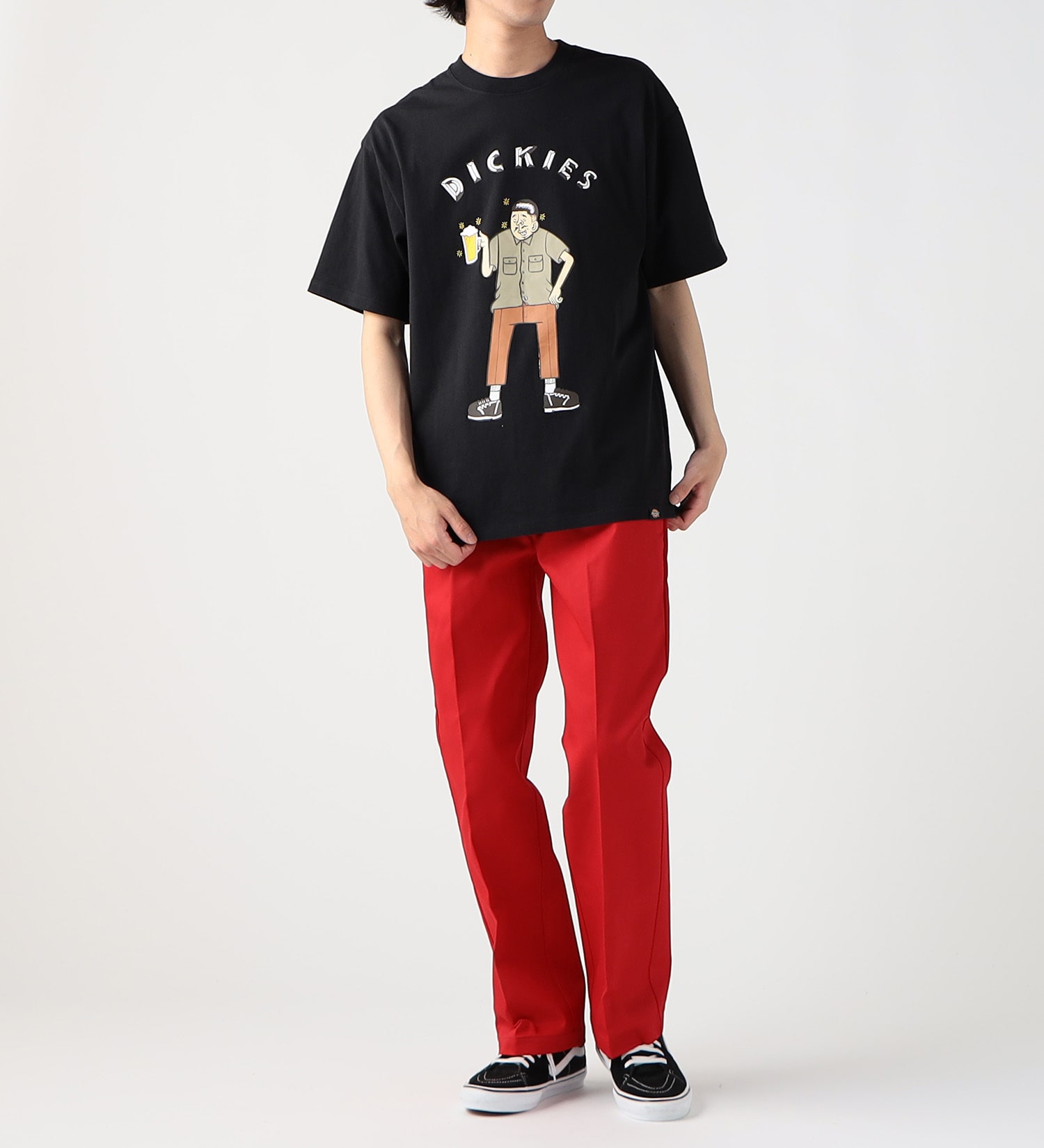 Dickies(ディッキーズ)の【SUMMER SALE】DickiesｘESOW　半袖Tシャツ(beer)|トップス/Tシャツ/カットソー/メンズ|ブラック