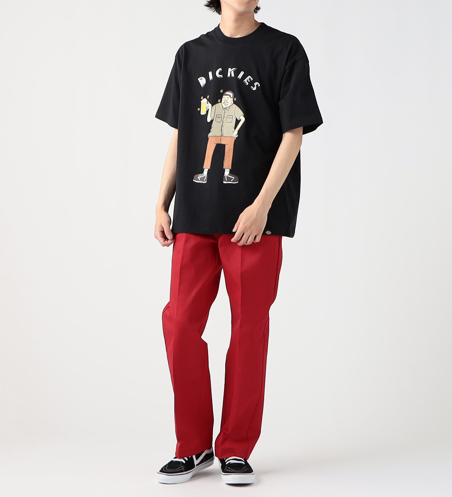 Dickies(ディッキーズ)の【SUMMER SALE】DickiesｘESOW　半袖Tシャツ(beer)|トップス/Tシャツ/カットソー/メンズ|ブラック
