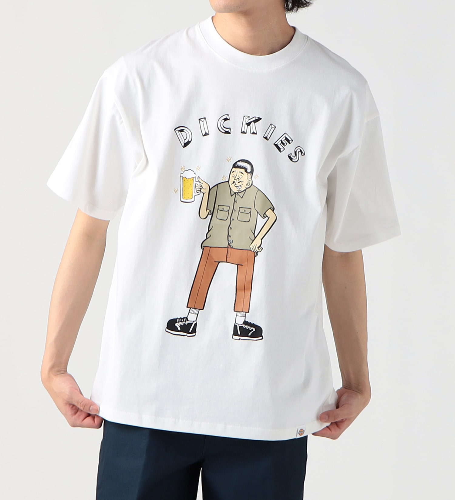 Dickies(ディッキーズ)の【SUMMER SALE】DickiesxESOW 半袖Tシャツ(beer)|トップス/Tシャツ/カットソー/メンズ|ホワイト