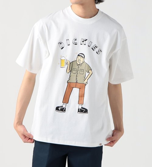 Dickies(ディッキーズ)の【SUMMER SALE】DickiesｘESOW　半袖Tシャツ(beer)|トップス/Tシャツ/カットソー/メンズ|ホワイト
