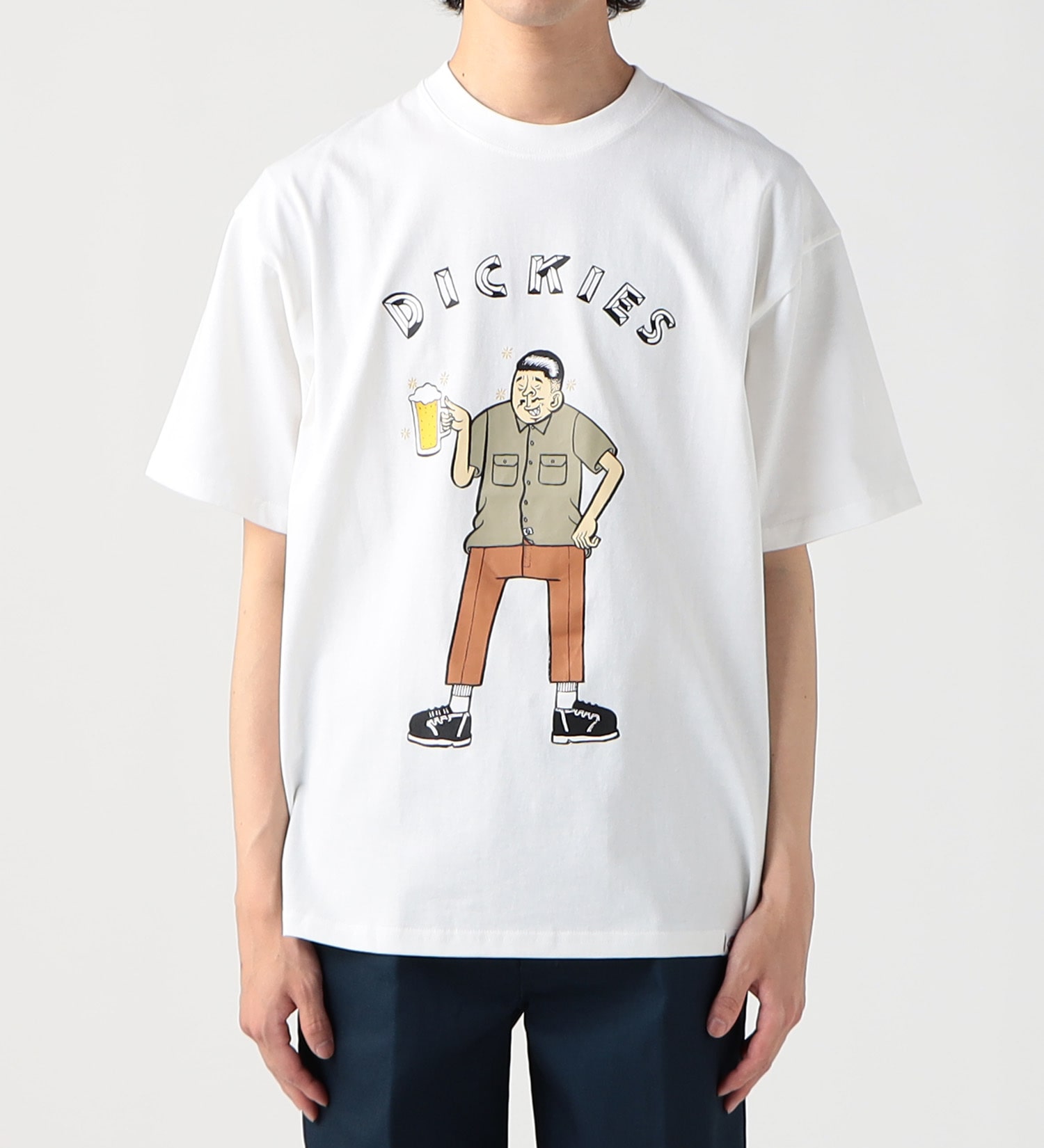 Dickies(ディッキーズ)の【SUMMER SALE】DickiesxESOW 半袖Tシャツ(beer)|トップス/Tシャツ/カットソー/メンズ|ホワイト