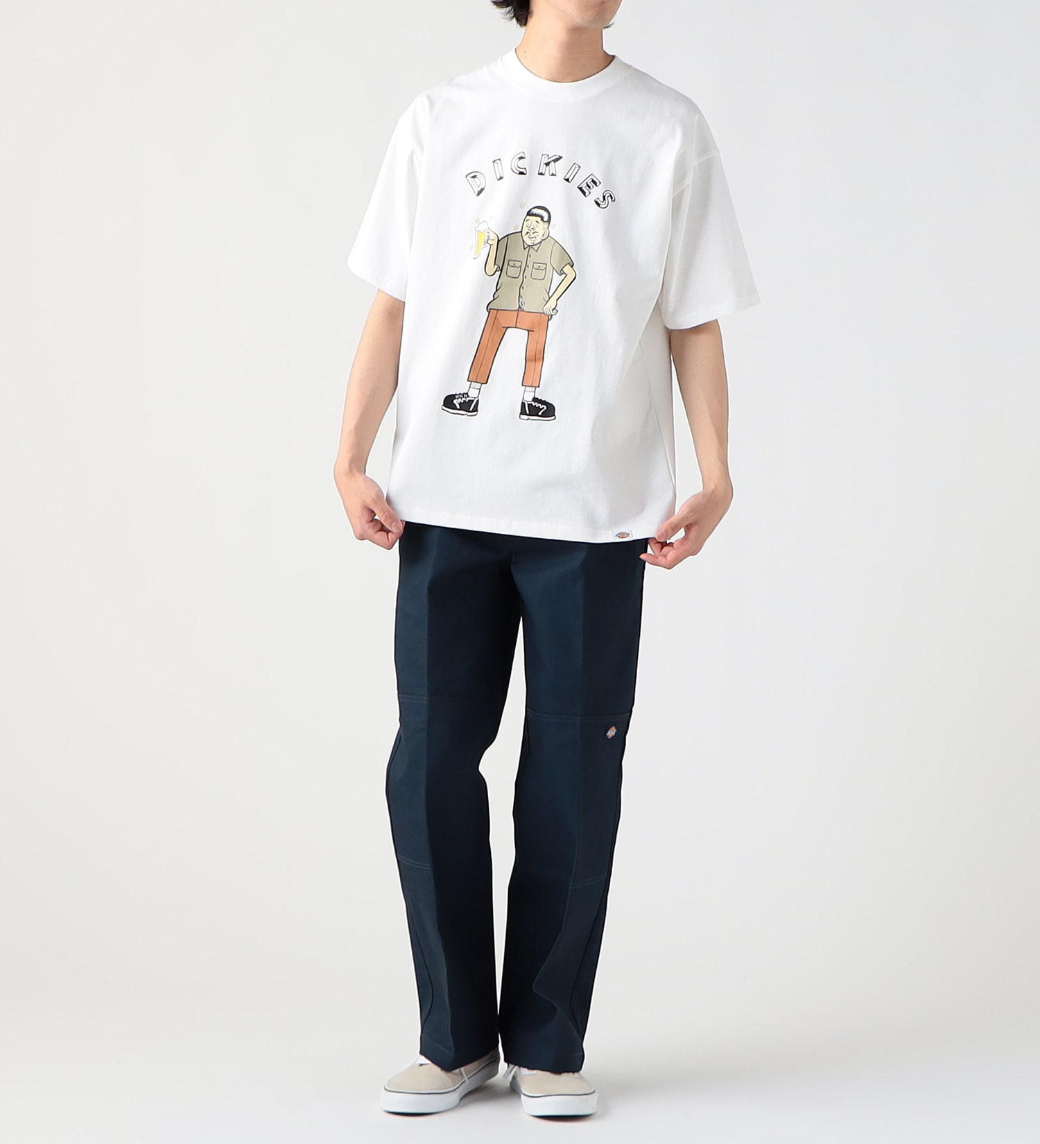 Dickies(ディッキーズ)の【SUMMER SALE】DickiesxESOW 半袖Tシャツ(beer)|トップス/Tシャツ/カットソー/メンズ|ホワイト