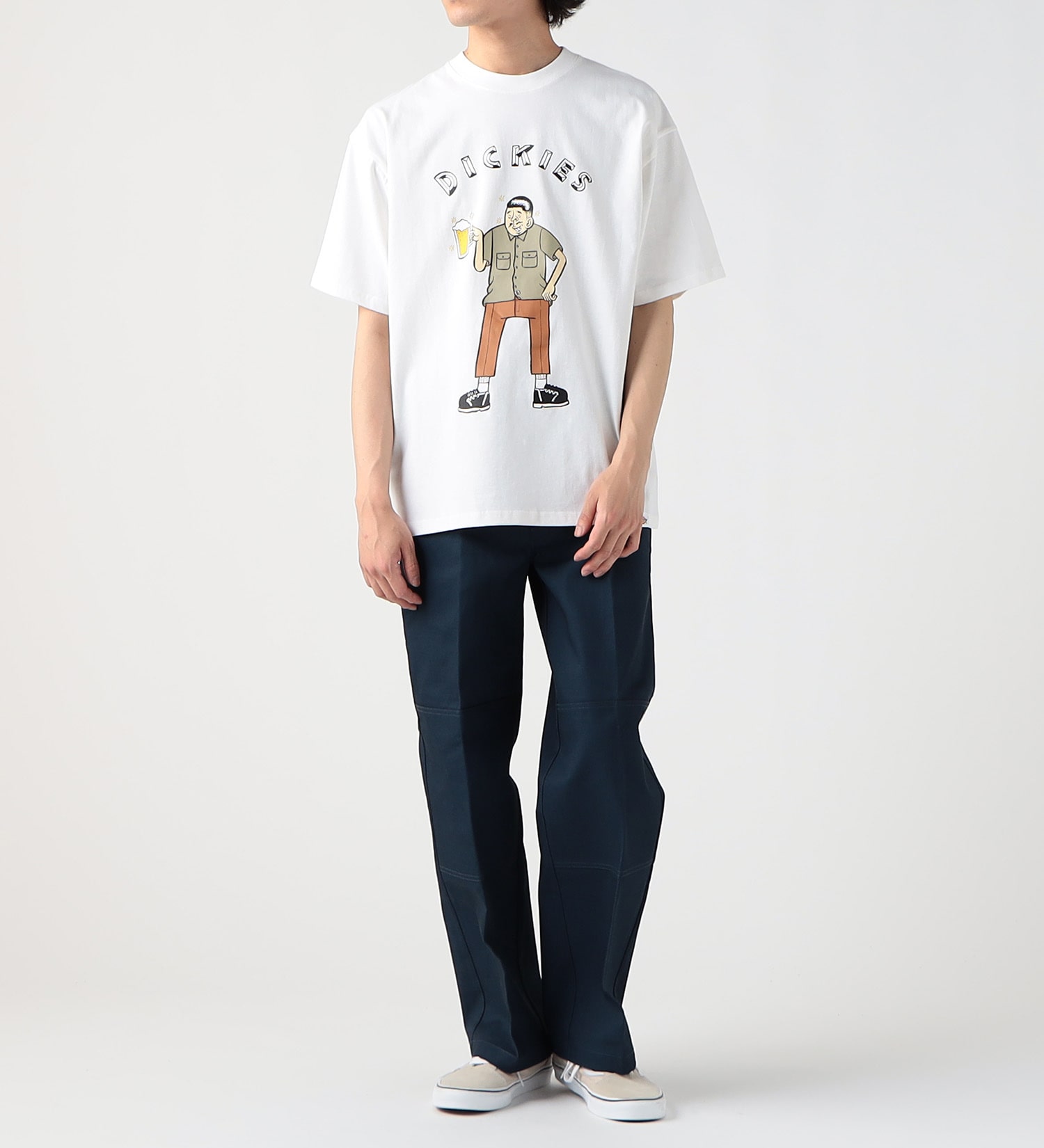 Dickies(ディッキーズ)の【SUMMER SALE】DickiesxESOW 半袖Tシャツ(beer)|トップス/Tシャツ/カットソー/メンズ|ホワイト