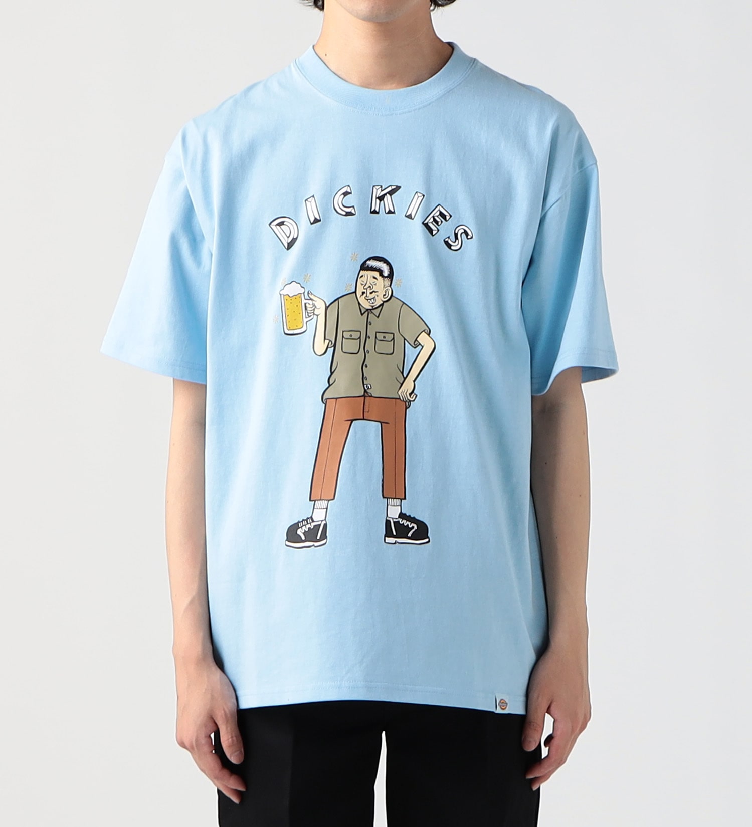 Dickies(ディッキーズ)の【SUMMER SALE】DickiesｘESOW　半袖Tシャツ(beer)|トップス/Tシャツ/カットソー/メンズ|サックスブルー