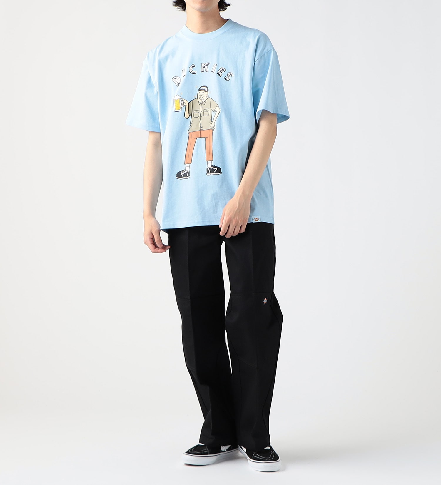 Dickies(ディッキーズ)の【SUMMER SALE】DickiesｘESOW　半袖Tシャツ(beer)|トップス/Tシャツ/カットソー/メンズ|サックスブルー