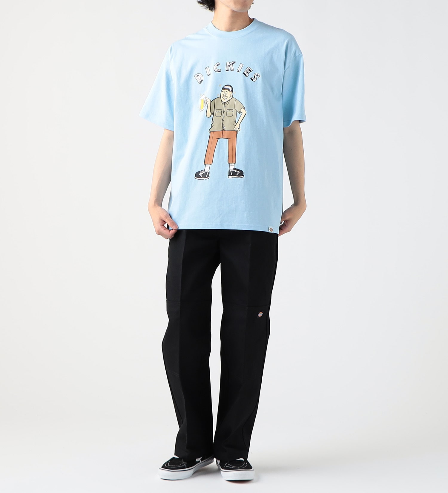 Dickies(ディッキーズ)の【SUMMER SALE】DickiesｘESOW　半袖Tシャツ(beer)|トップス/Tシャツ/カットソー/メンズ|サックスブルー