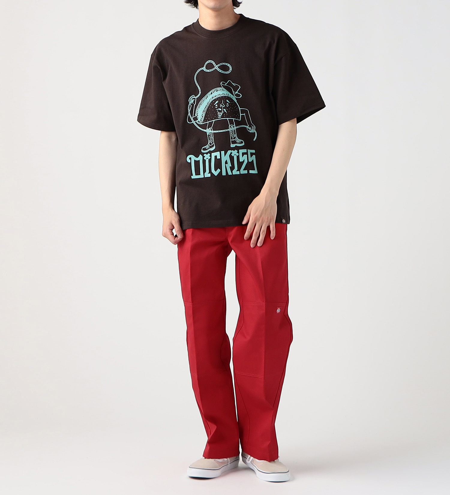 Dickies(ディッキーズ)の【SUMMER SALE】DickiesxESOW 半袖Tシャツ(tacos)|トップス/Tシャツ/カットソー/メンズ|ブラウン