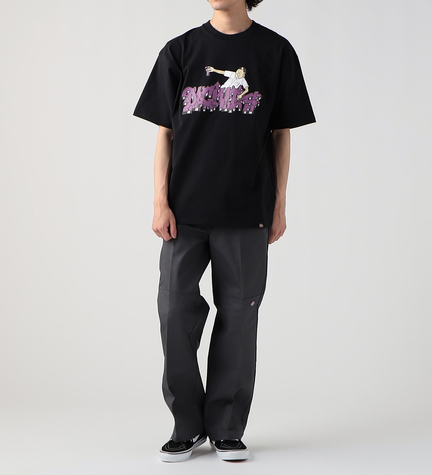 Dickies(ディッキーズ)の【SUMMER SALE】DickiesxESOW 半袖Tシャツ(spray)|トップス/Tシャツ/カットソー/メンズ|ブラック