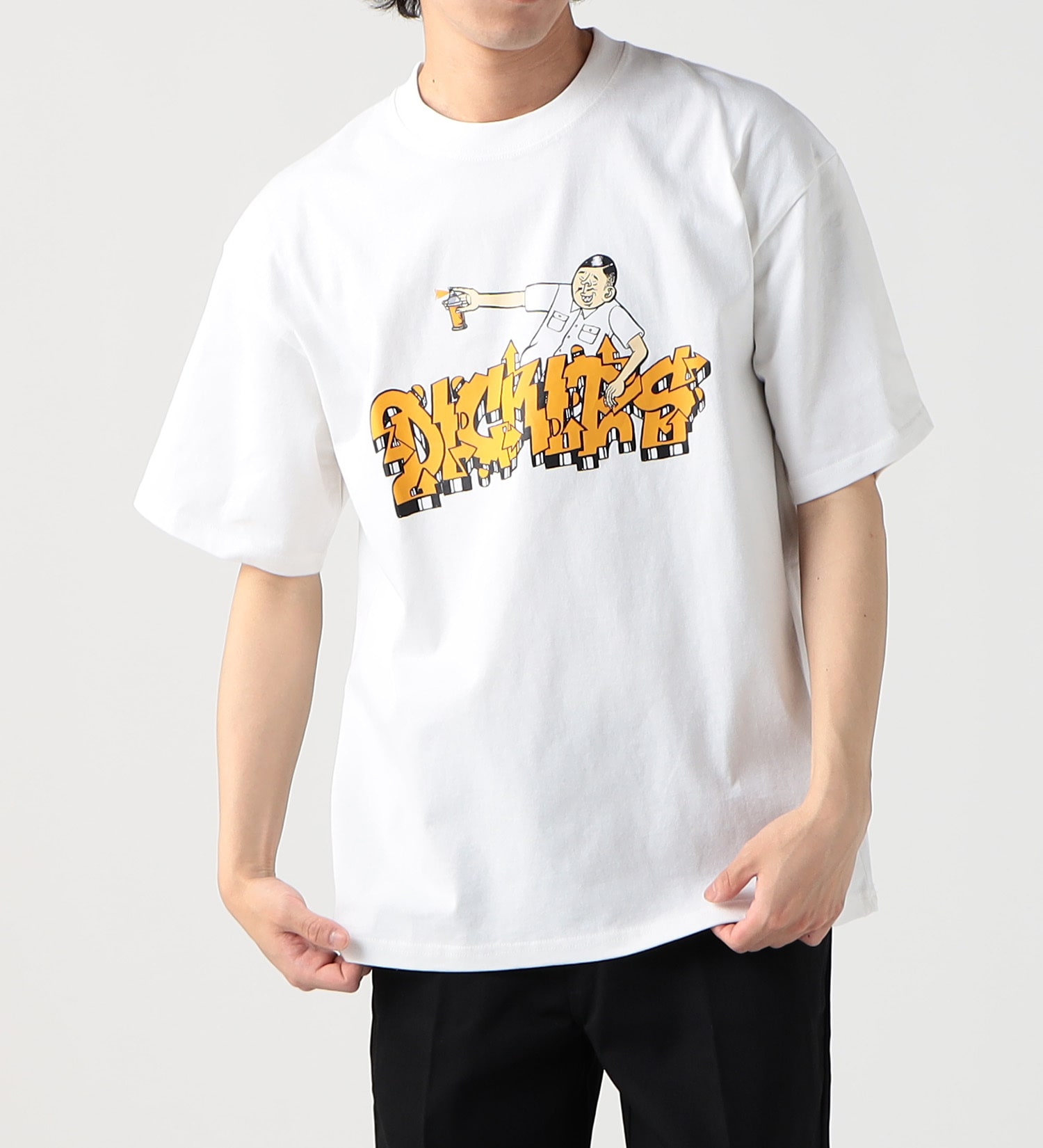 Dickies(ディッキーズ)の【SUMMER SALE】DickiesxESOW 半袖Tシャツ(spray)|トップス/Tシャツ/カットソー/メンズ|ホワイト