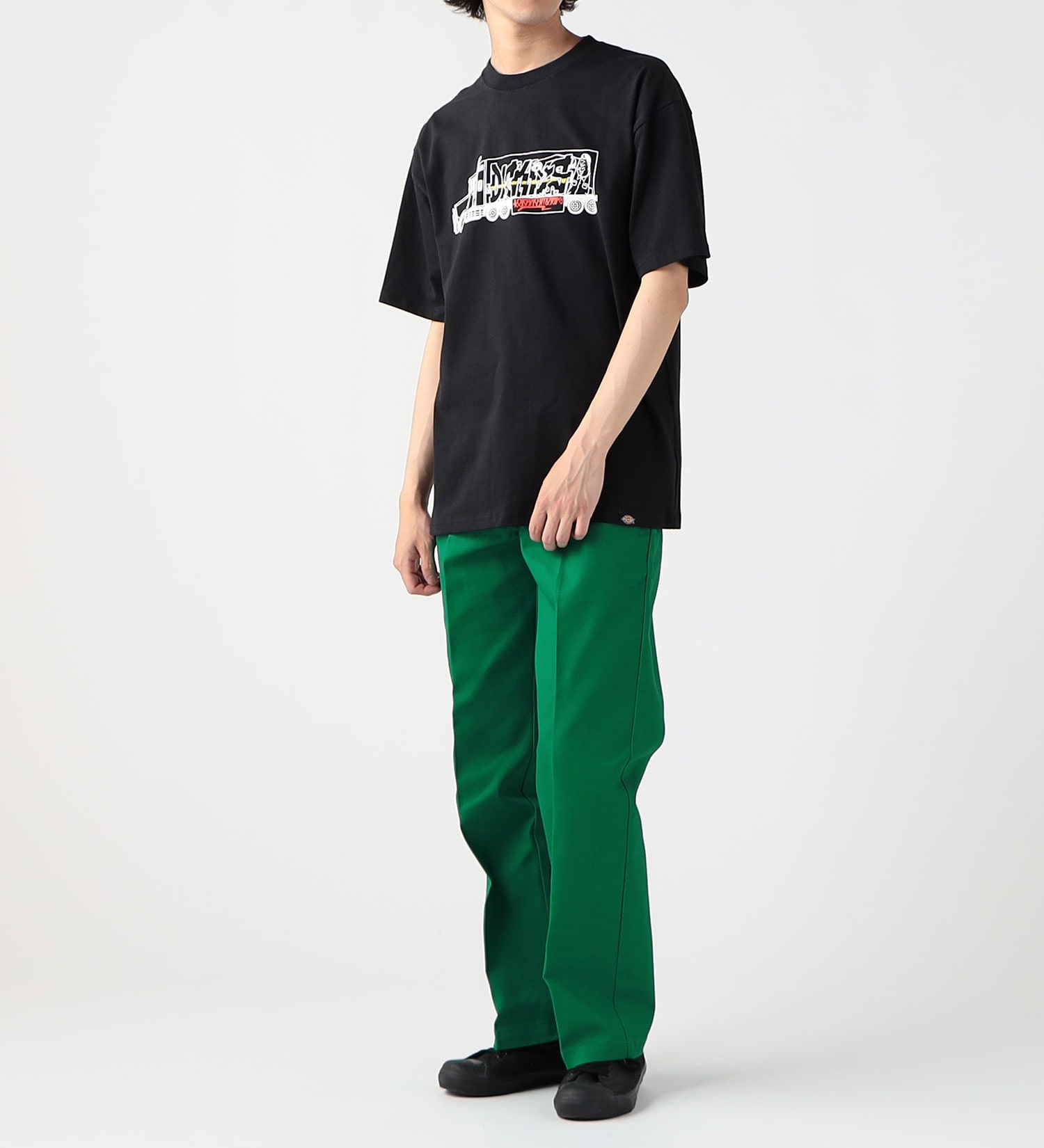 Dickies(ディッキーズ)の【SUMMER SALE】DickiesxESOW 半袖Tシャツ(track)|トップス/Tシャツ/カットソー/メンズ|ブラック