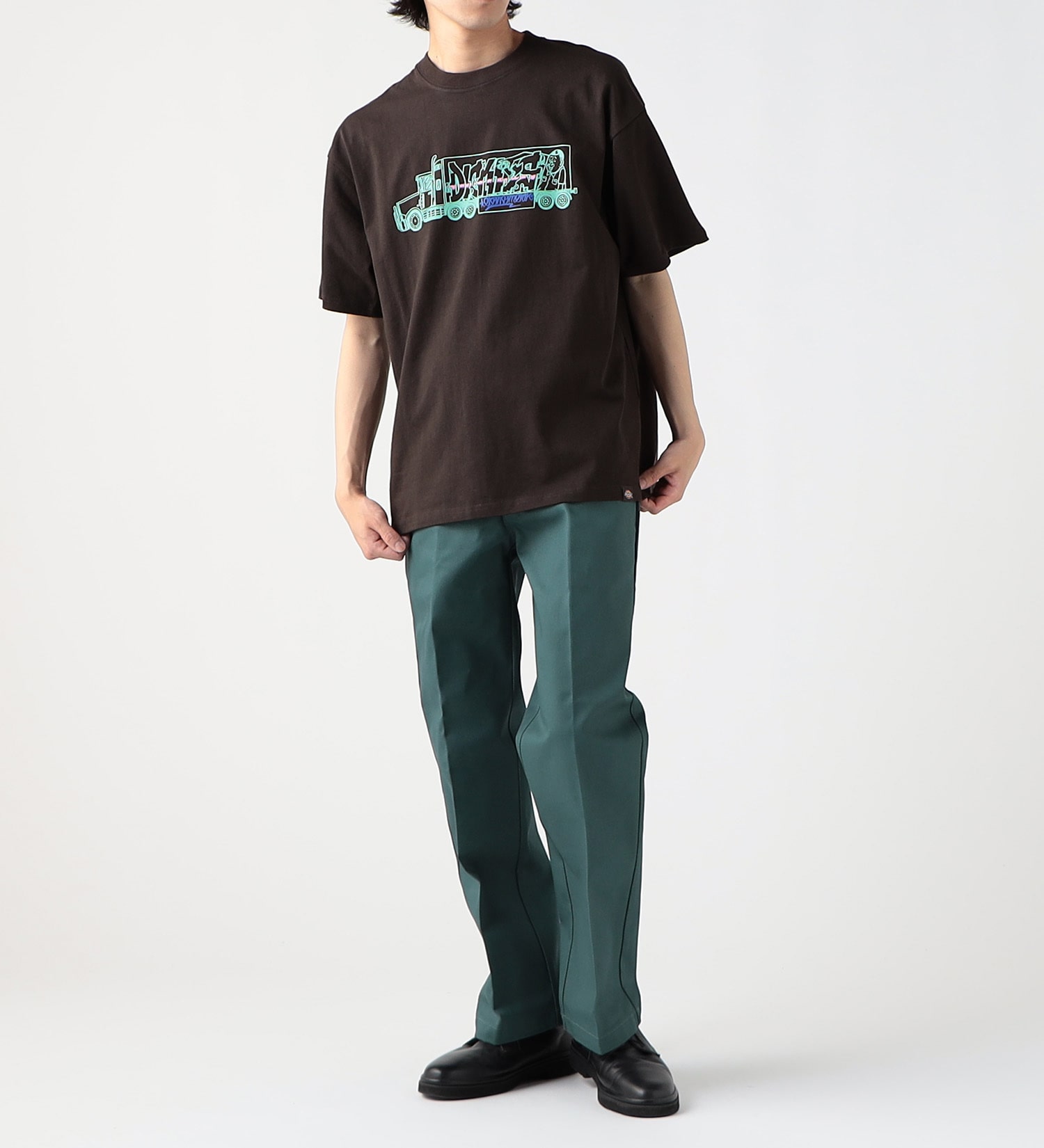 Dickies(ディッキーズ)の【SUMMER SALE】DickiesxESOW 半袖Tシャツ(track)|トップス/Tシャツ/カットソー/メンズ|ブラウン