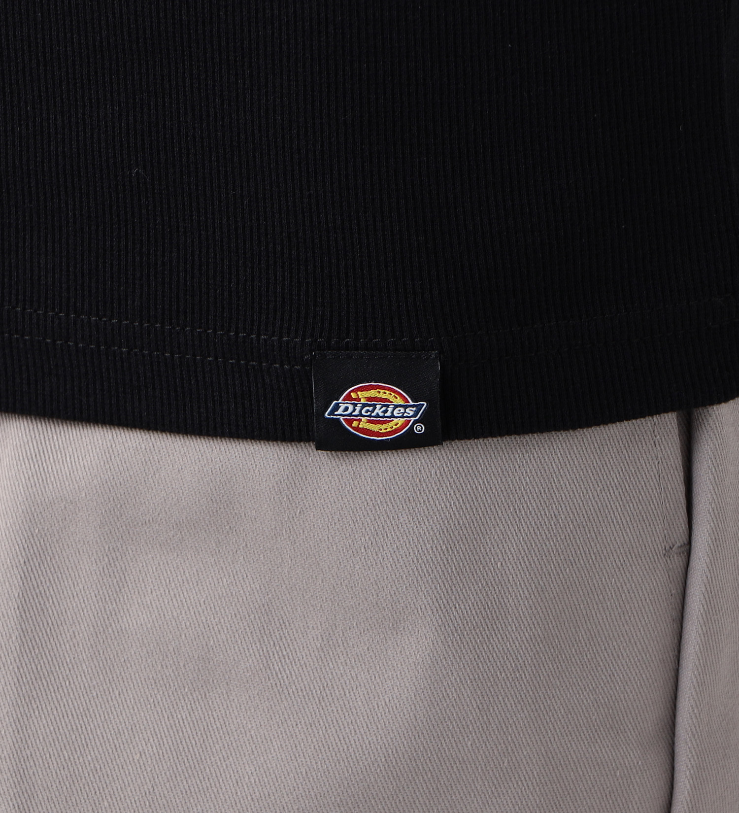 Dickies(ディッキーズ)のリブクルーネックTシャツ 半袖|トップス/Tシャツ/カットソー/メンズ|ブラック