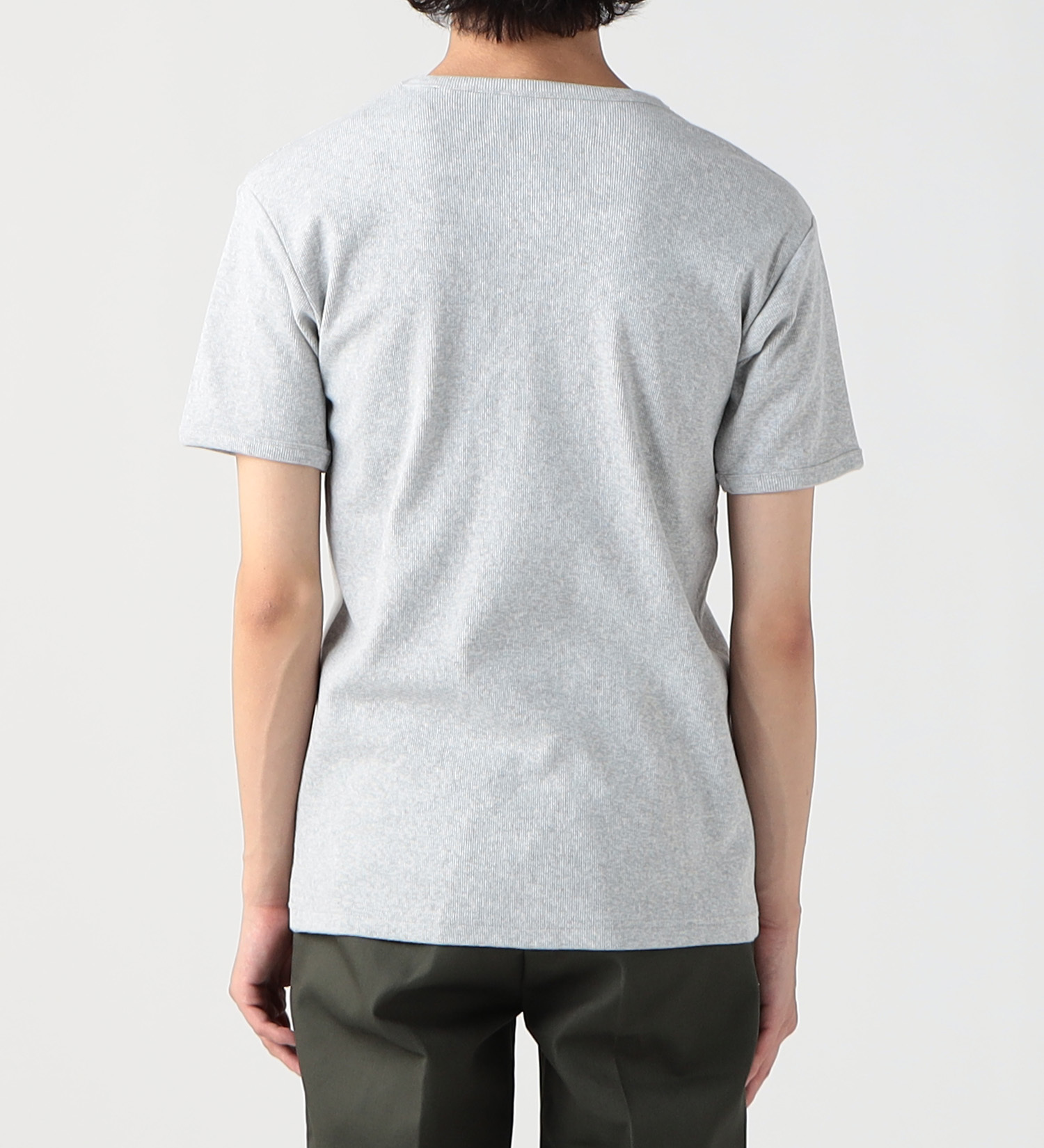 Dickies(ディッキーズ)のリブクルーネックTシャツ 半袖|トップス/Tシャツ/カットソー/メンズ|グレー