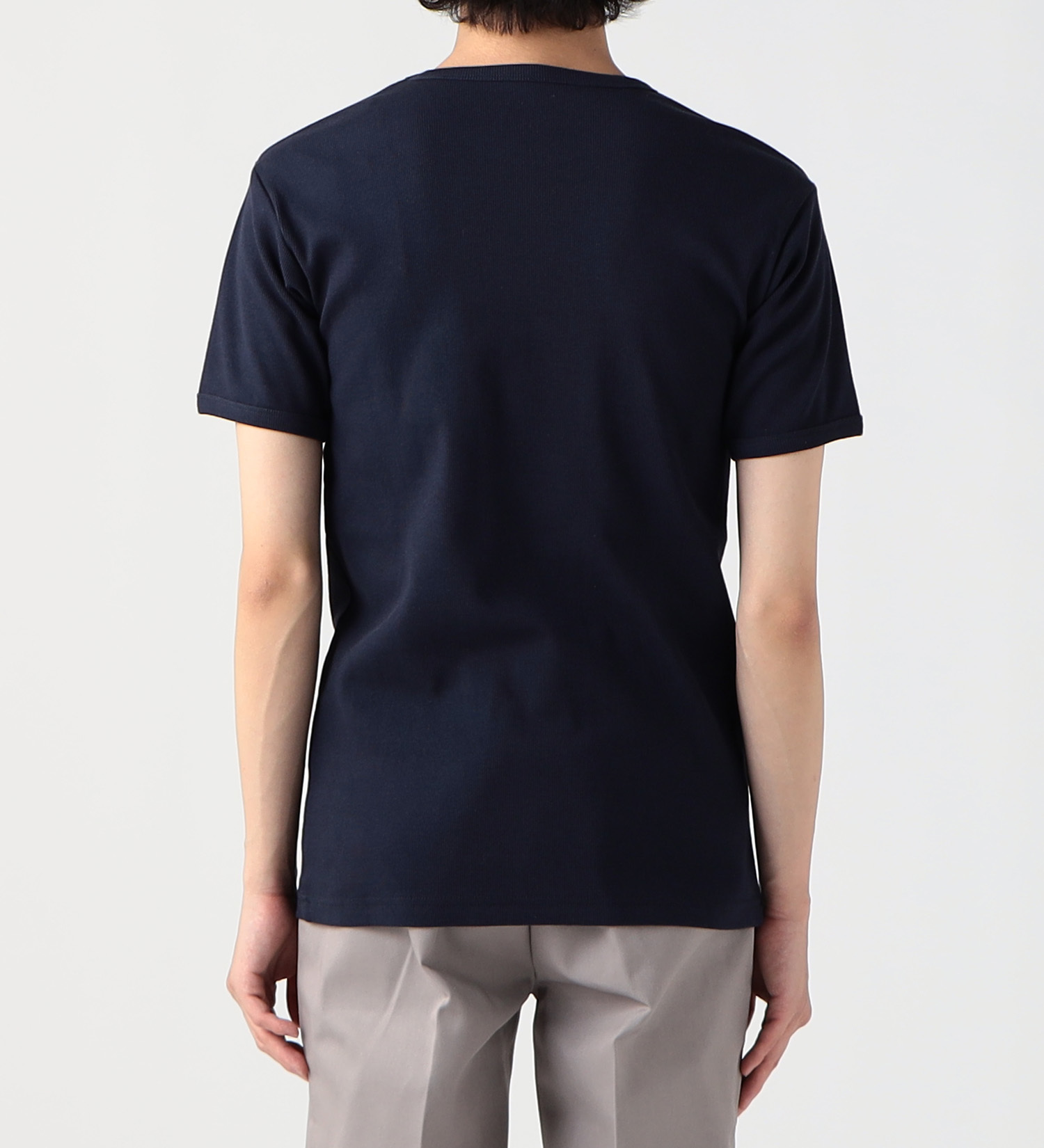Dickies(ディッキーズ)のリブクルーネックTシャツ 半袖|トップス/Tシャツ/カットソー/メンズ|ネイビー