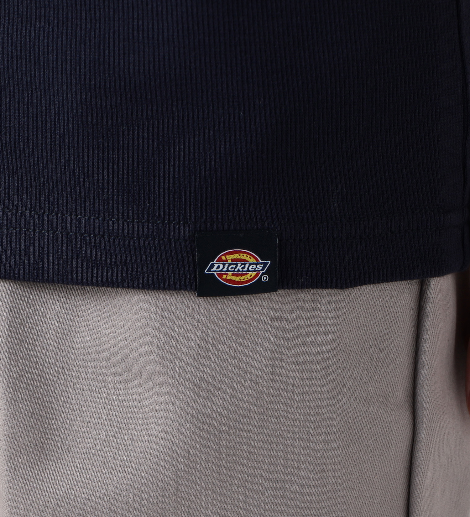 Dickies(ディッキーズ)のリブクルーネックTシャツ 半袖|トップス/Tシャツ/カットソー/メンズ|ネイビー