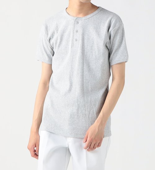 Dickies(ディッキーズ)のリブヘンリーネック Tシャツ 半袖|トップス/Tシャツ/カットソー/メンズ|グレー