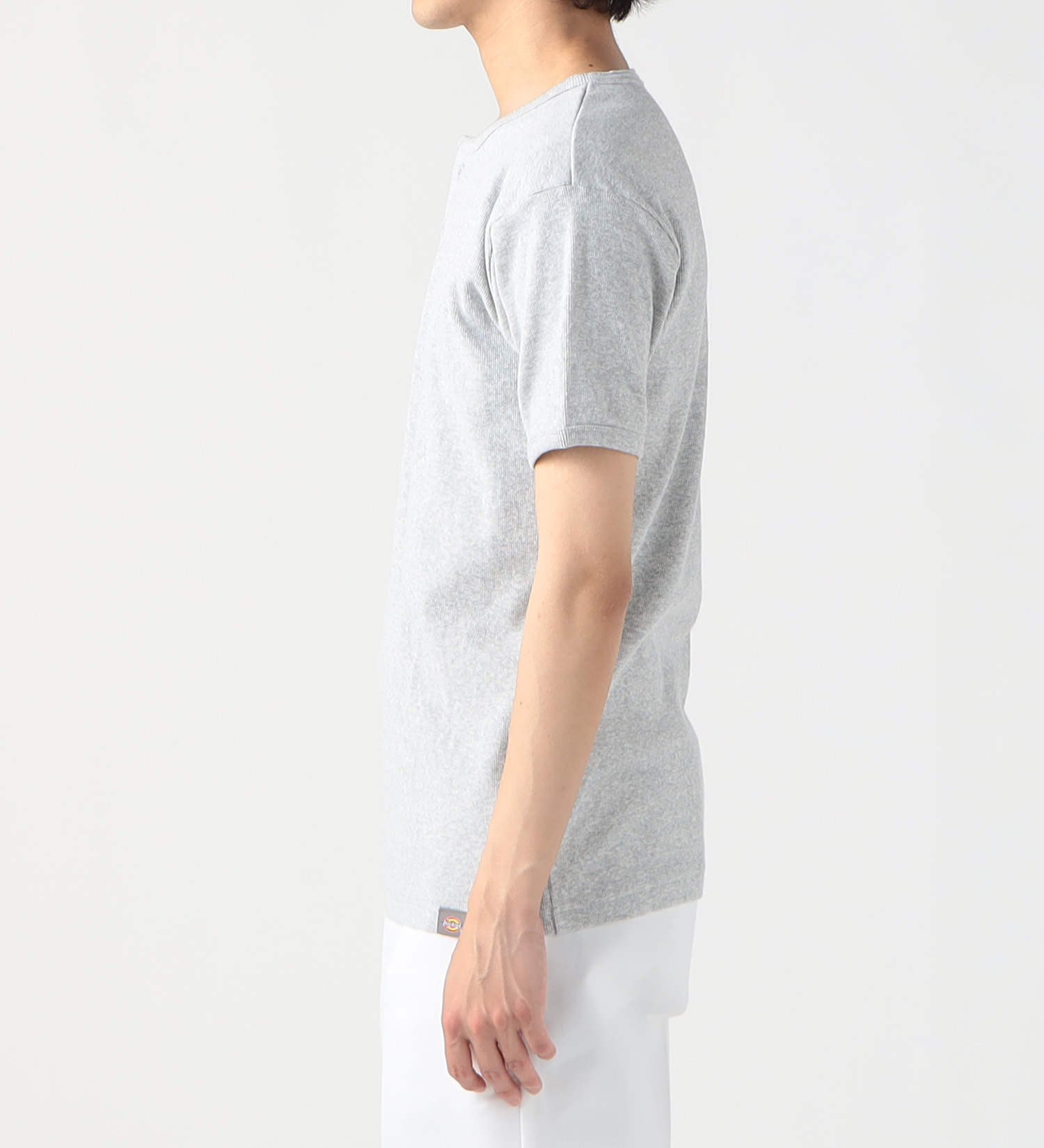 Dickies(ディッキーズ)のリブヘンリーネック Tシャツ 半袖|トップス/Tシャツ/カットソー/メンズ|グレー