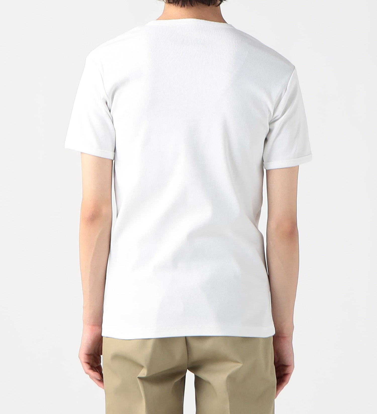 Dickies(ディッキーズ)のリブヘンリーネック Tシャツ 半袖|トップス/Tシャツ/カットソー/メンズ|ホワイト