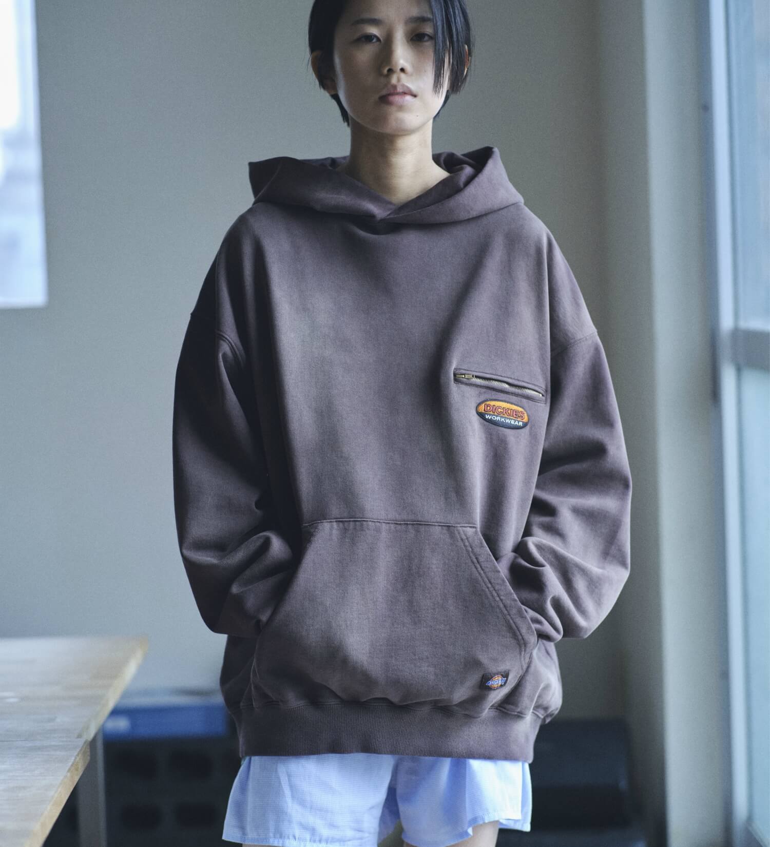 Dickies(ディッキーズ)の【Dickies(R) x SEDAN ALL-PURPOSE(R)】Faded Washed Hoodie|トップス/パーカー/メンズ|ダークブラウン