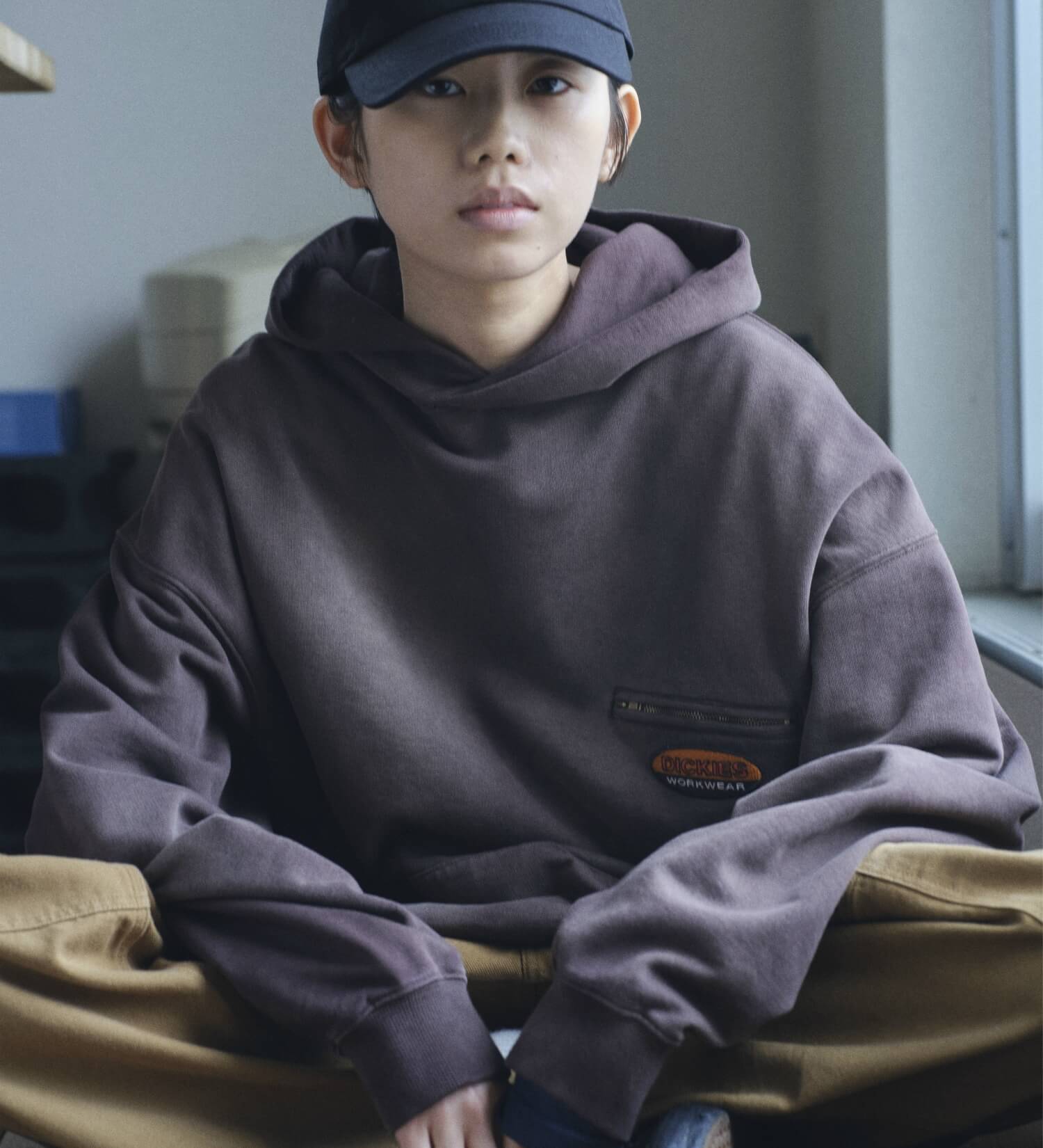 Dickies(ディッキーズ)の【Dickies(R) x SEDAN ALL-PURPOSE(R)】Faded Washed Hoodie|トップス/パーカー/メンズ|ダークブラウン