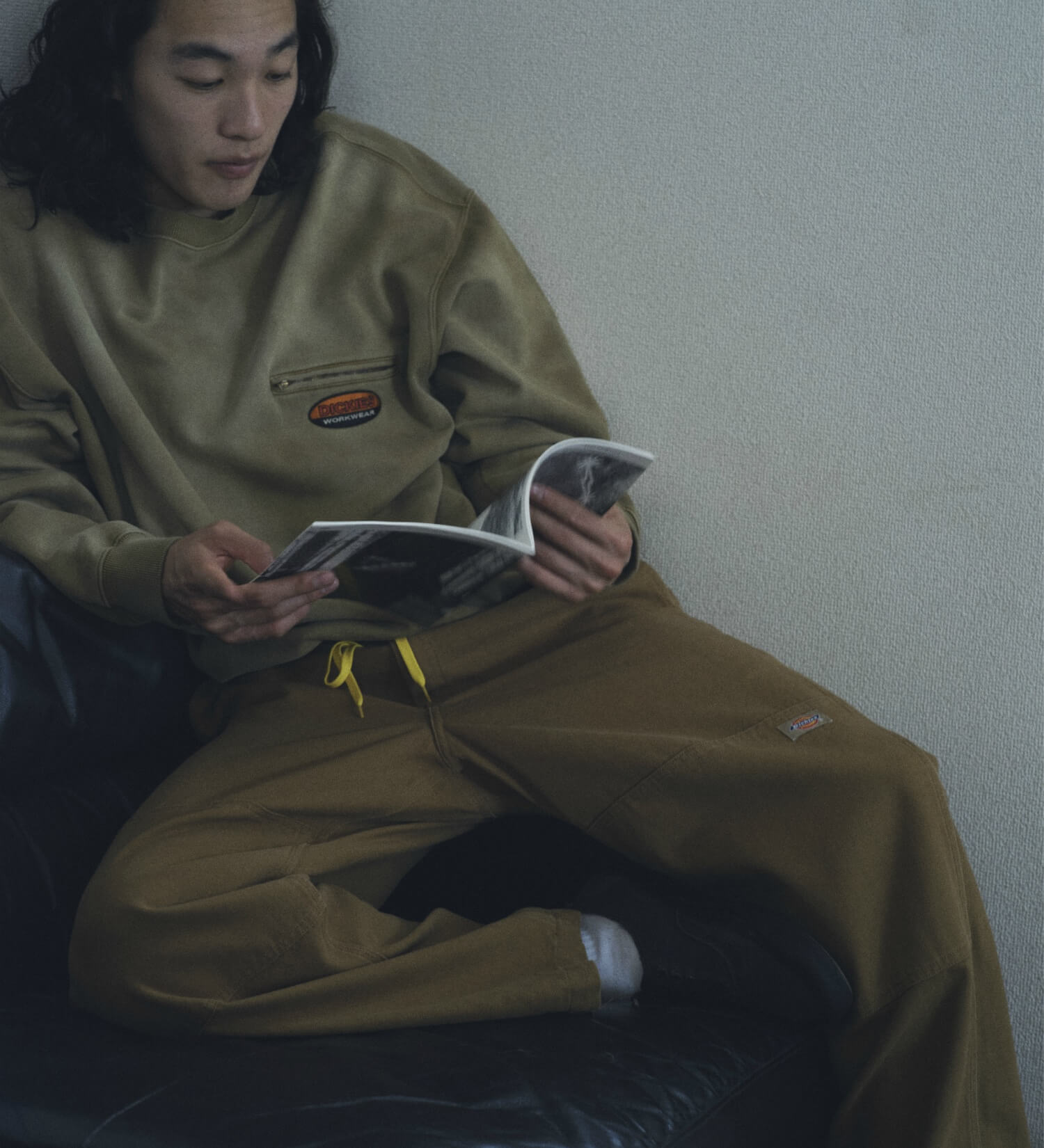Dickies(ディッキーズ)の【Dickies(R) x  SEDAN ALL-PURPOSE(R)】Faded Washed Crewneck Sweatshirt|トップス/スウェット/メンズ|カーキ
