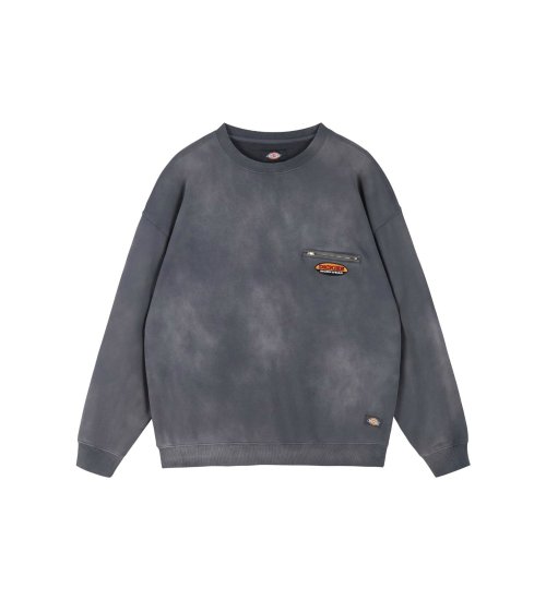 Dickies(ディッキーズ)の【Dickies(R) x  SEDAN ALL-PURPOSE(R)】Faded Washed Crewneck Sweatshirt|トップス/スウェット/メンズ|チャコールグレー