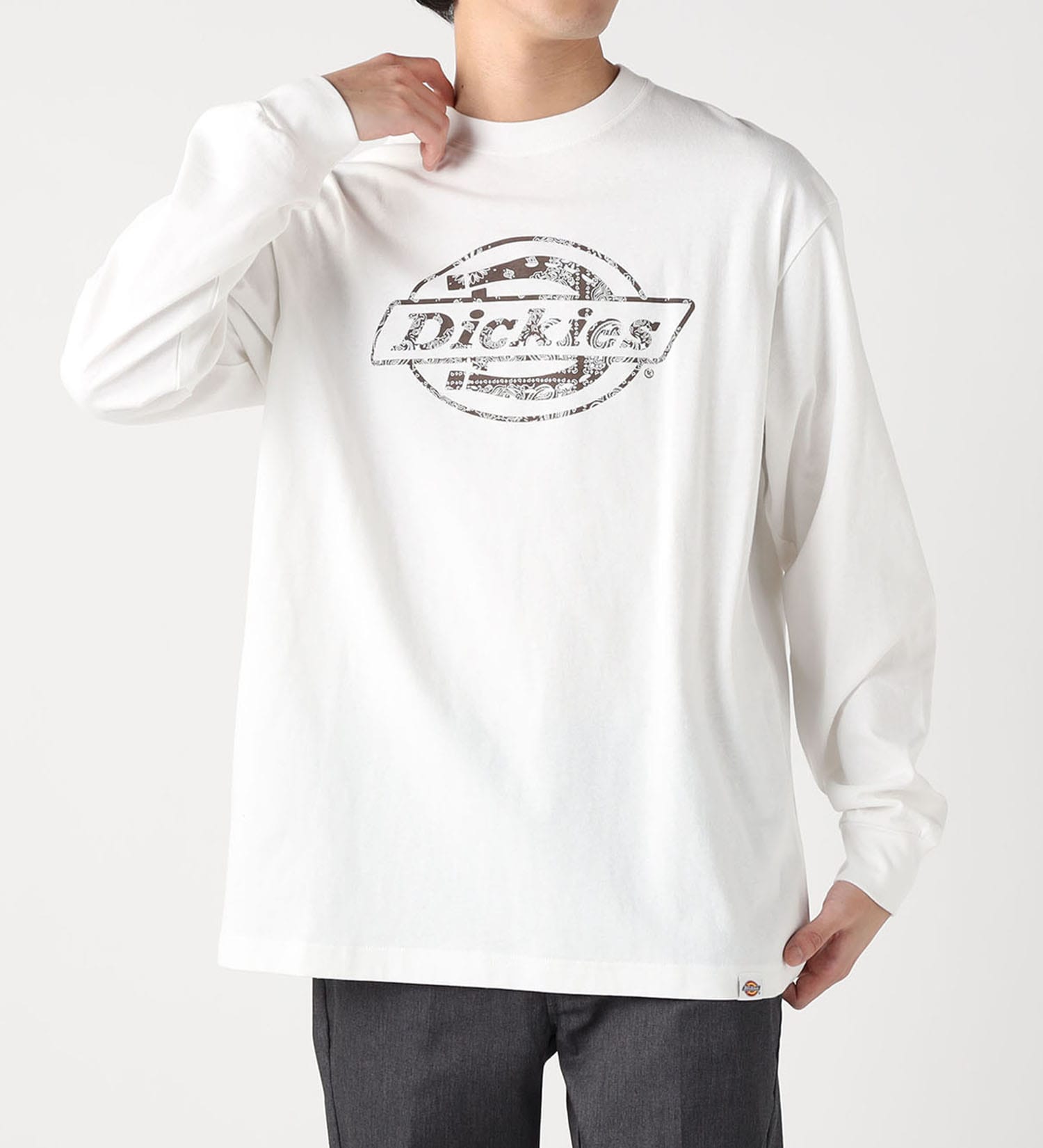 Dickies(ディッキーズ)のバンダナ ロングスリーブTシャツ|トップス/Tシャツ/カットソー/メンズ|ホワイト