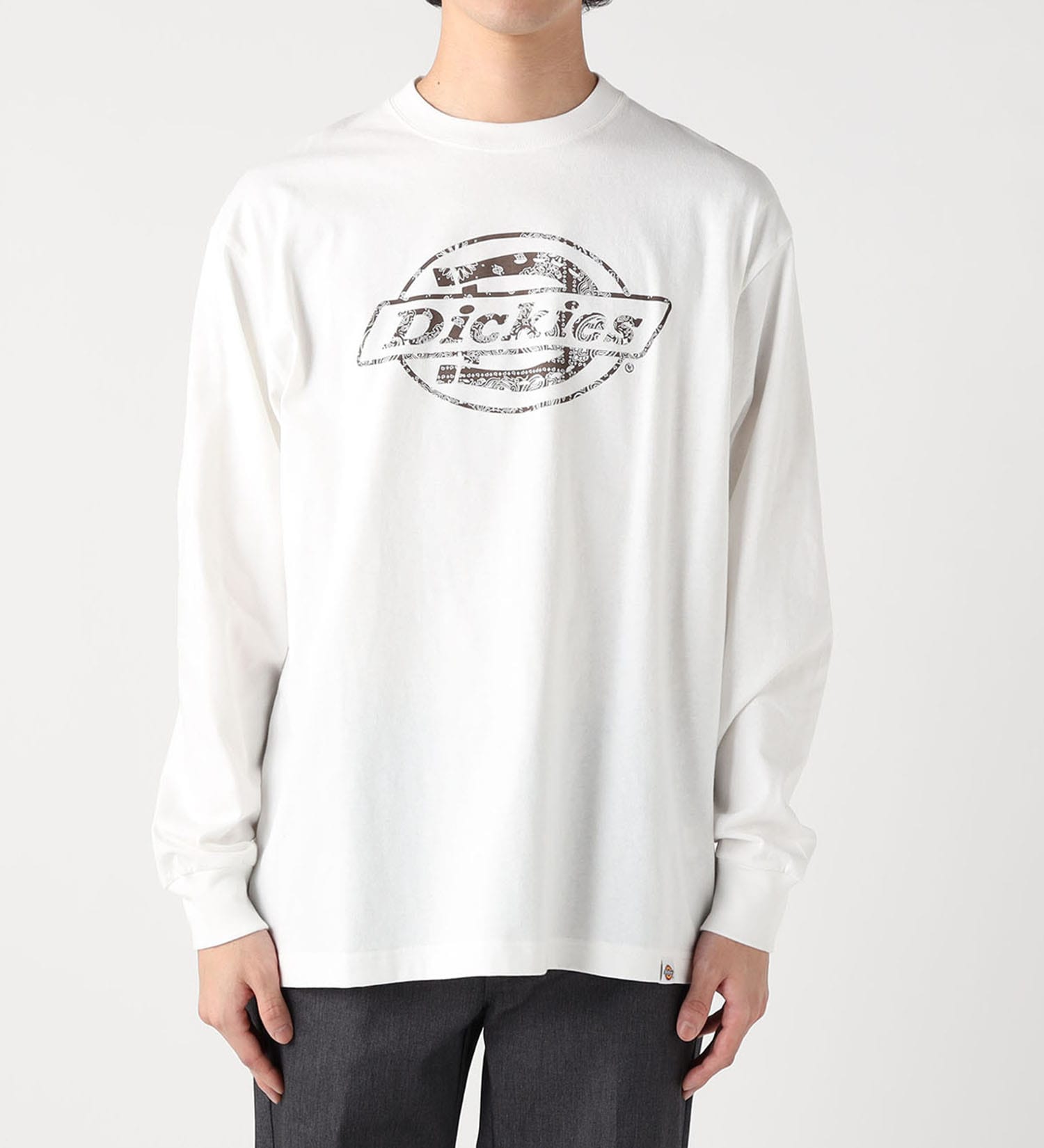 Dickies(ディッキーズ)のバンダナ ロングスリーブTシャツ|トップス/Tシャツ/カットソー/メンズ|ホワイト