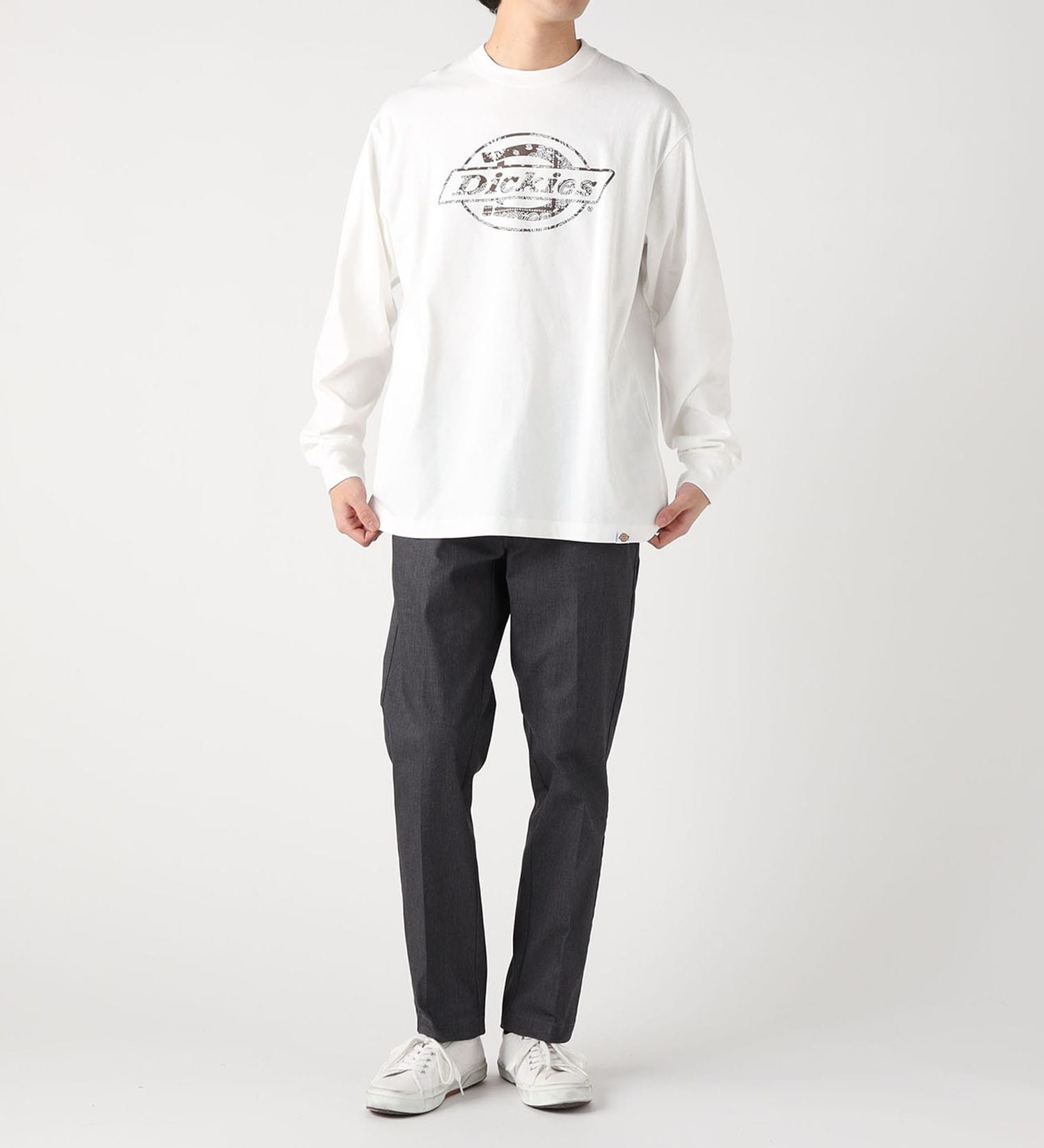 Dickies(ディッキーズ)のバンダナ ロングスリーブTシャツ|トップス/Tシャツ/カットソー/メンズ|ホワイト