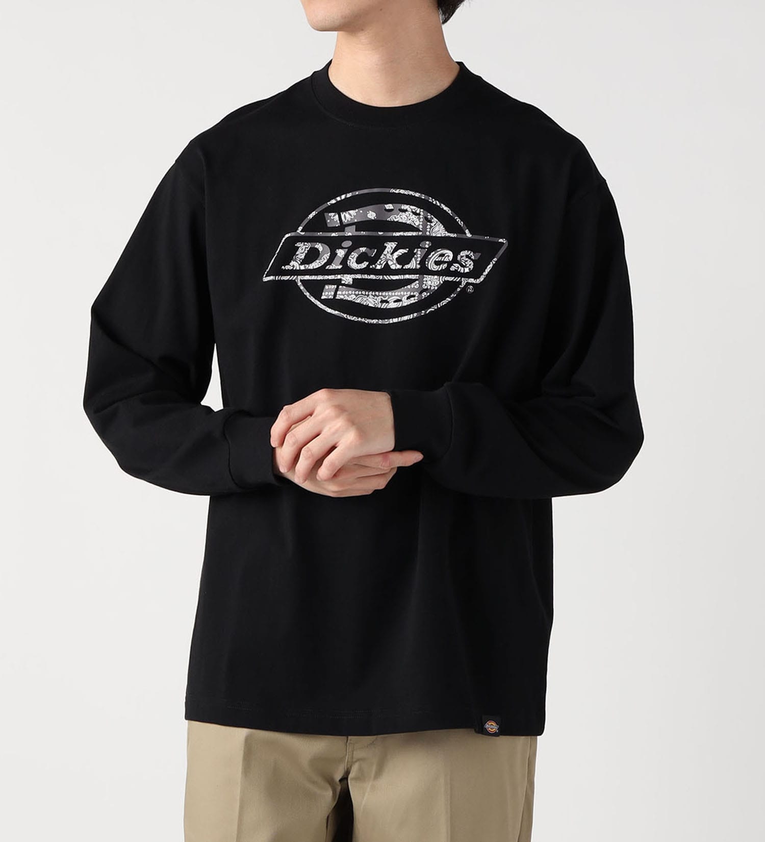 Dickies(ディッキーズ)のバンダナ ロングスリーブTシャツ|トップス/Tシャツ/カットソー/メンズ|ブラック
