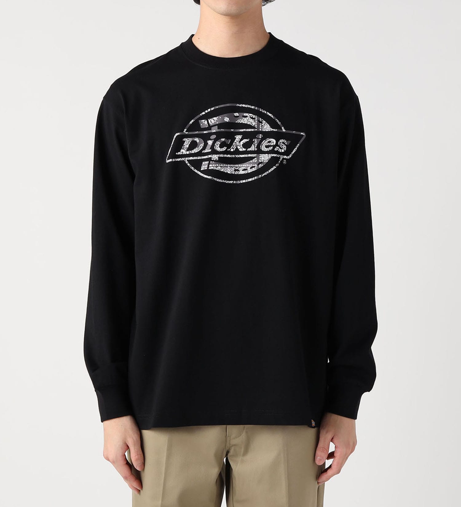 Dickies(ディッキーズ)のバンダナ ロングスリーブTシャツ|トップス/Tシャツ/カットソー/メンズ|ブラック