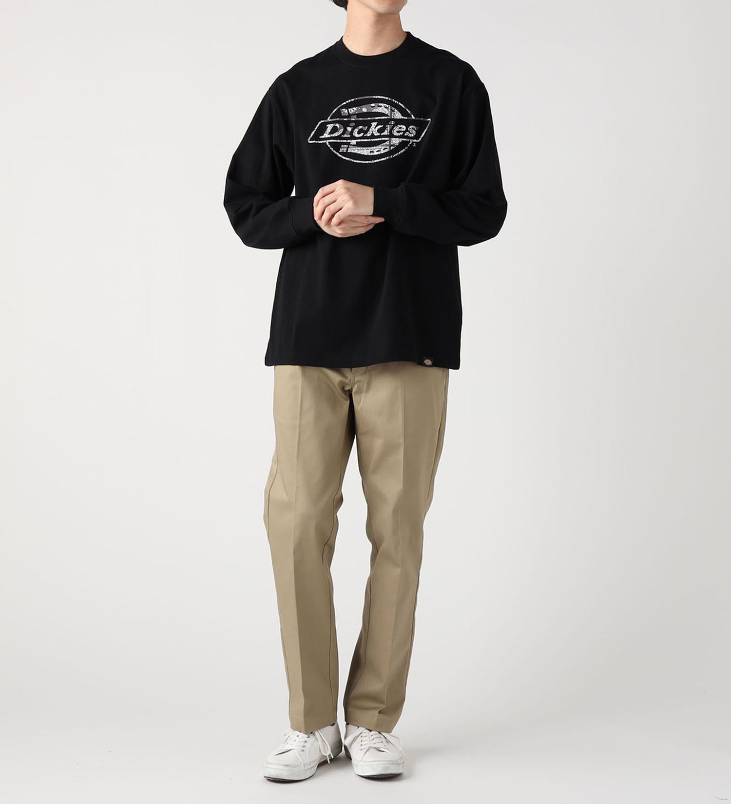 Dickies(ディッキーズ)のバンダナ ロングスリーブTシャツ|トップス/Tシャツ/カットソー/メンズ|ブラック