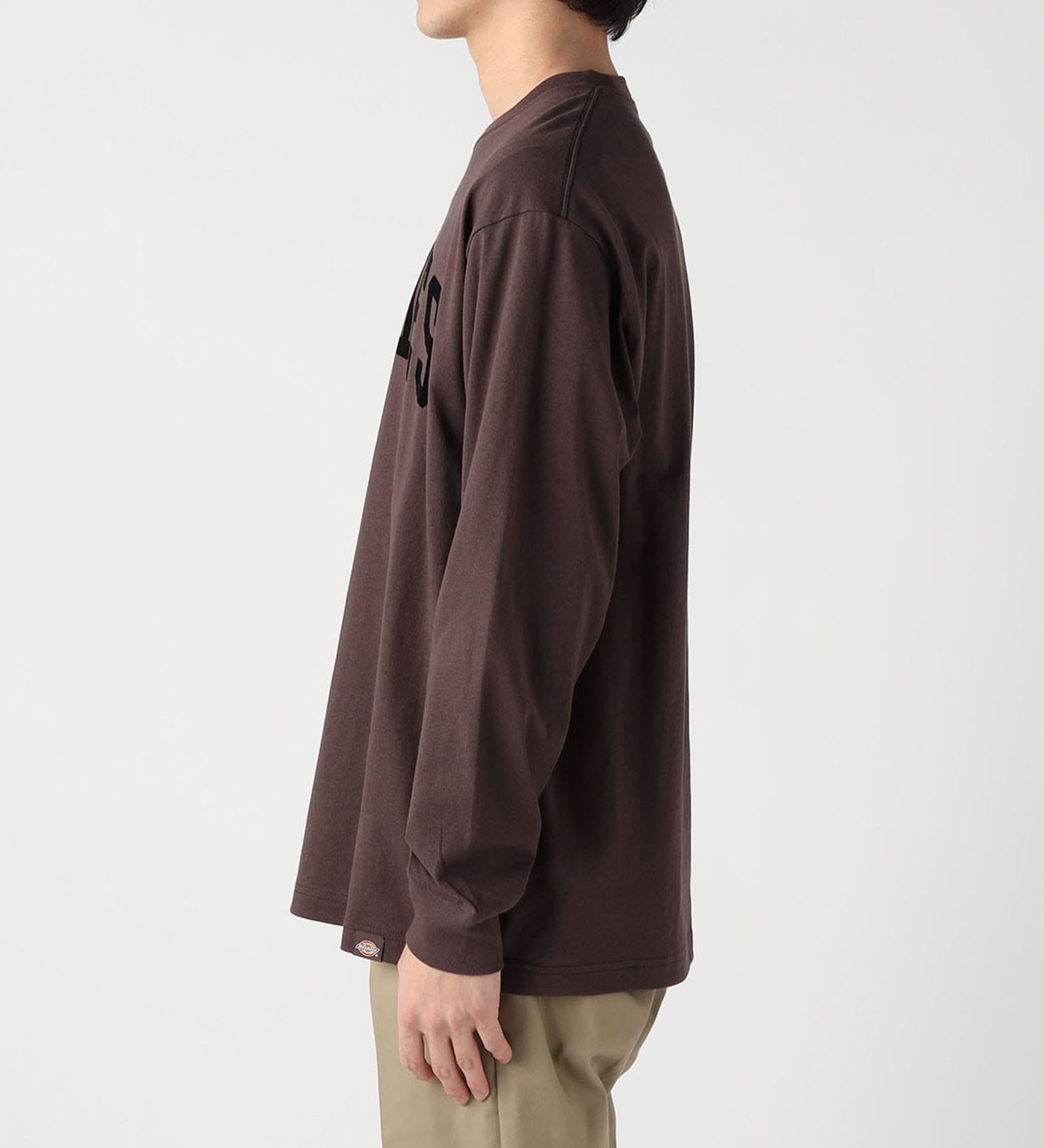 Dickies(ディッキーズ)のアーチロゴ ロングスリーブTシャツ|トップス/Tシャツ/カットソー/メンズ|ダークブラウン
