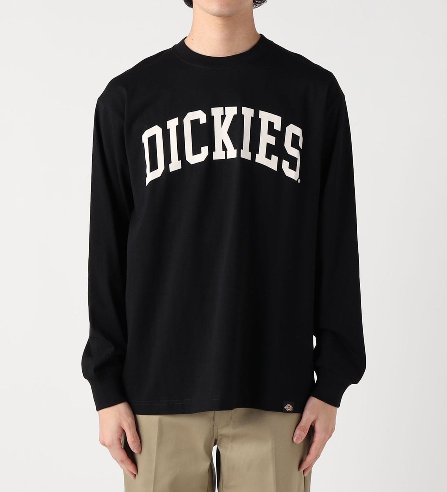 Dickies(ディッキーズ)のアーチロゴ ロングスリーブTシャツ|トップス/Tシャツ/カットソー/メンズ|ブラック