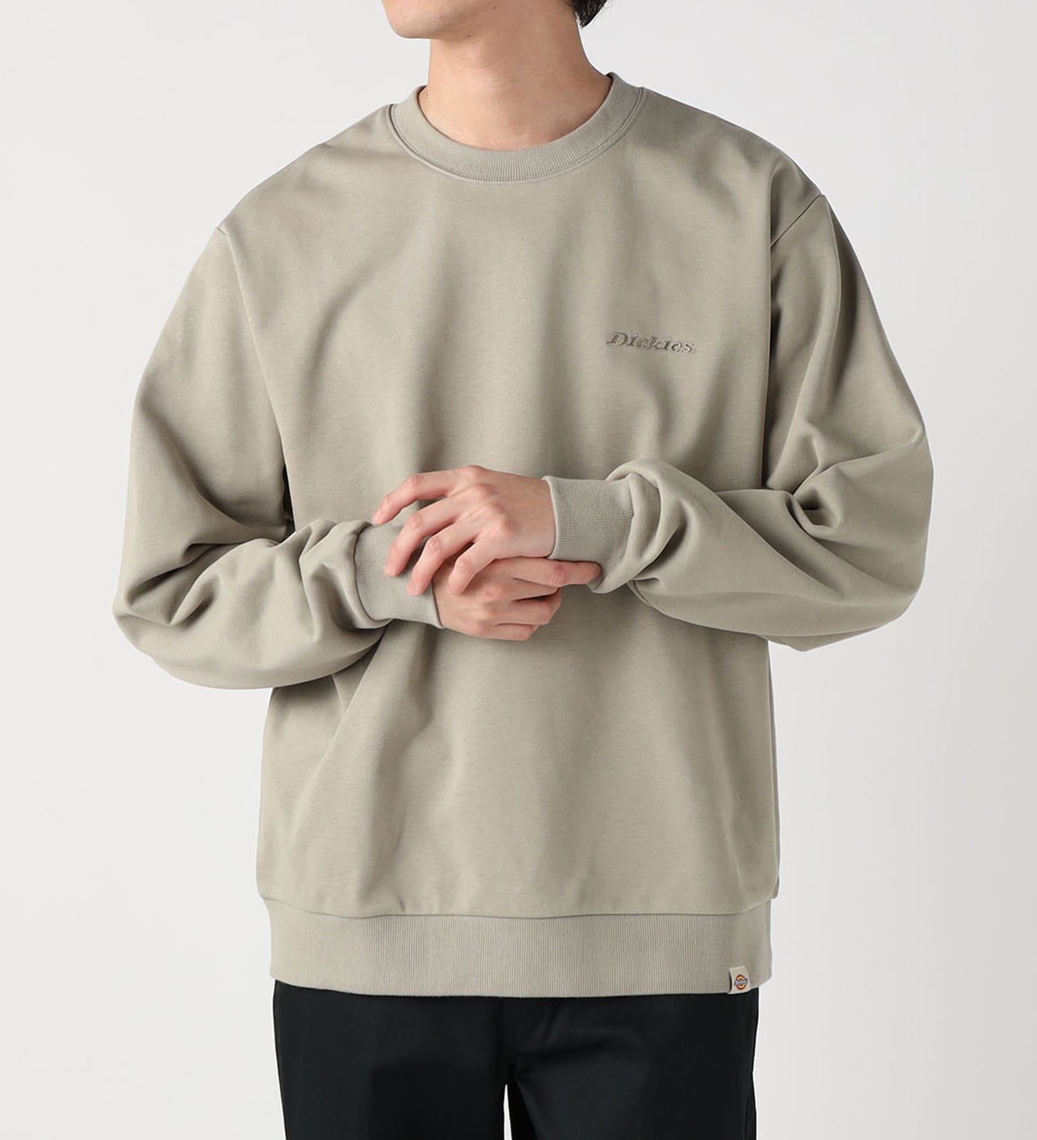 Dickies(ディッキーズ)のエンブレム クルースウェット|トップス/スウェット/メンズ|ベージュ