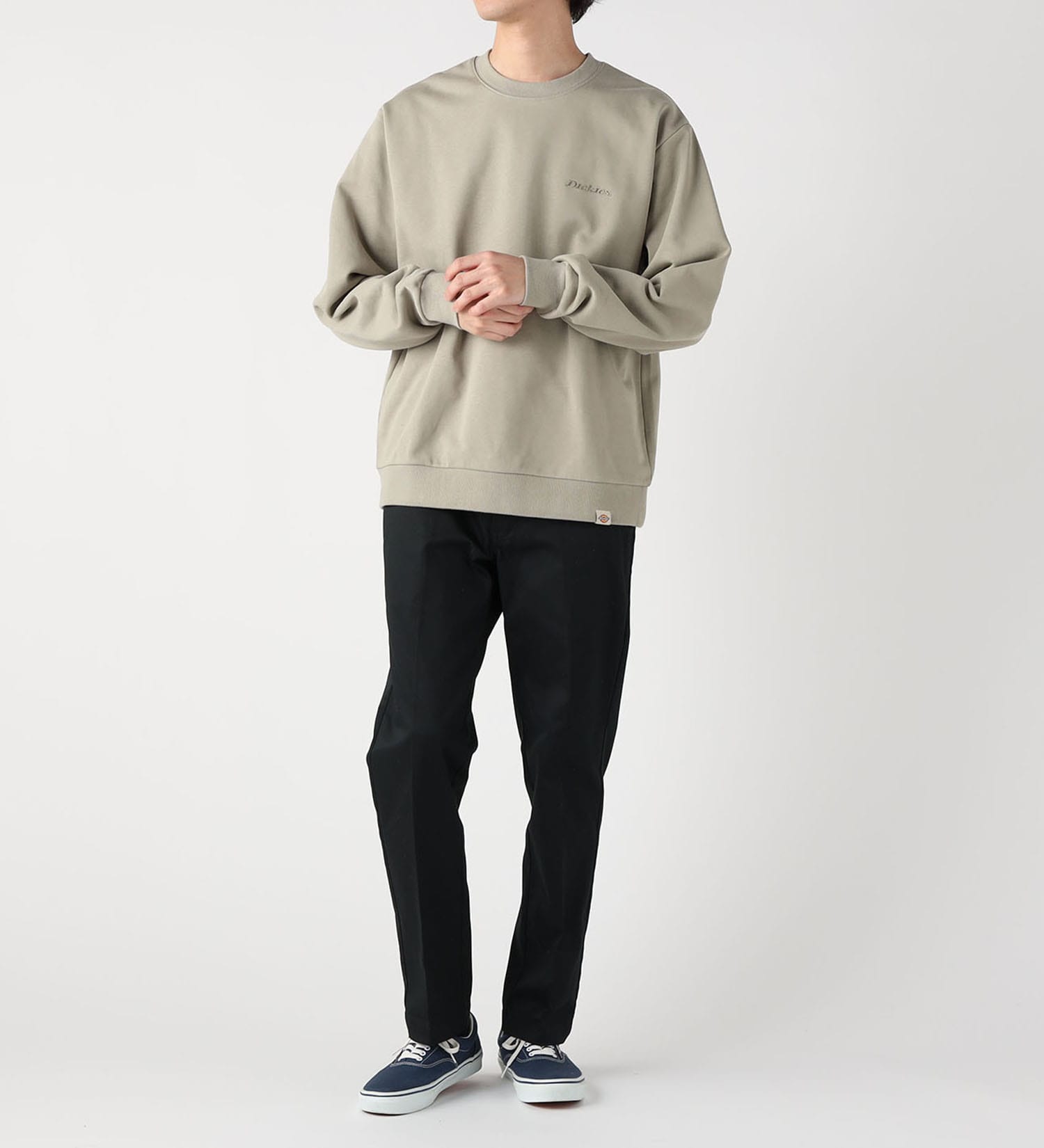 Dickies(ディッキーズ)のエンブレム クルースウェット|トップス/スウェット/メンズ|ベージュ