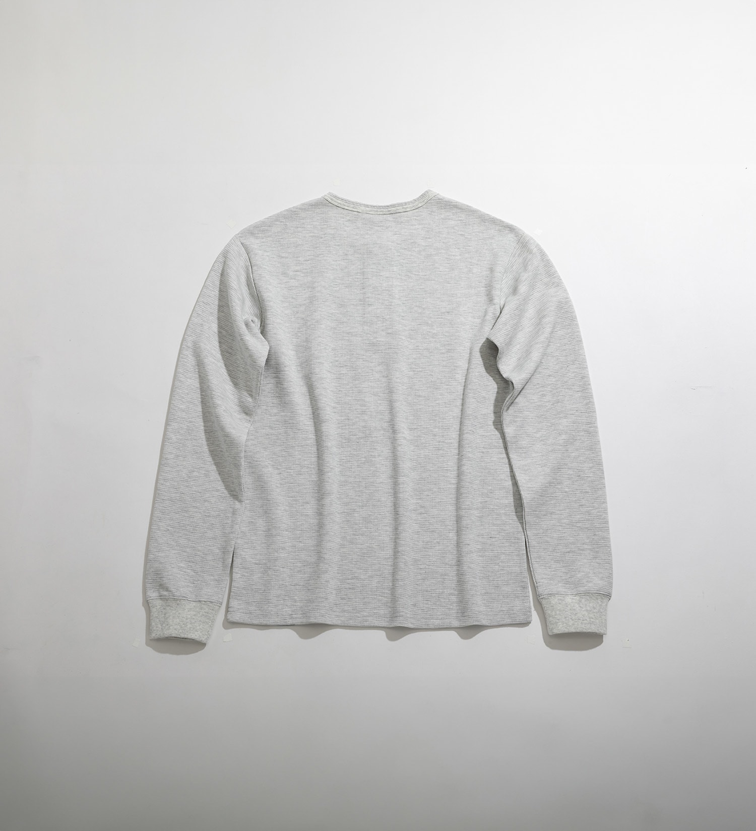 Dickies(ディッキーズ)のワッフルヘンリーネックロングスリーブTシャツ|トップス/Tシャツ/カットソー/メンズ|ヘザ－グレー