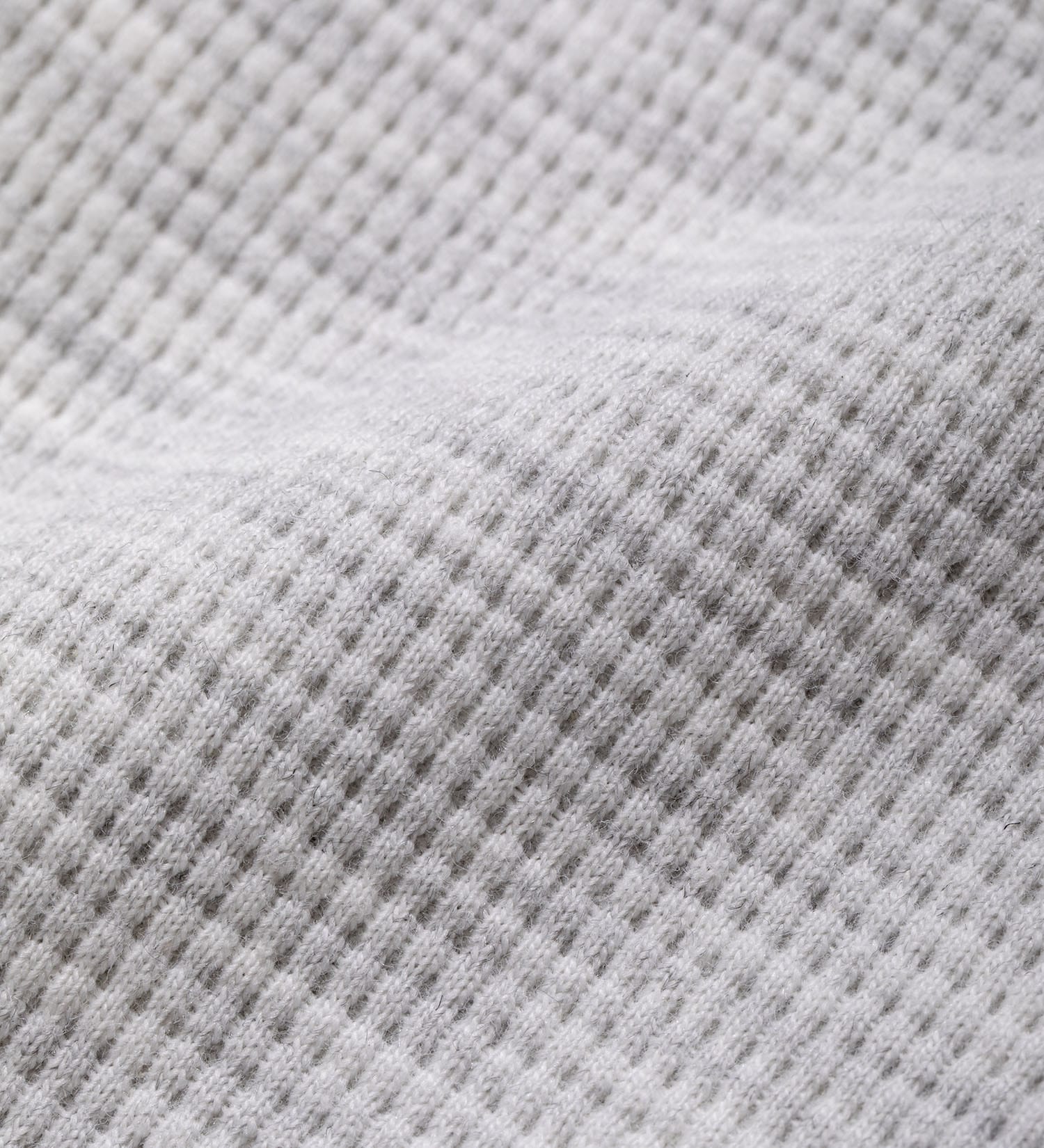 Dickies(ディッキーズ)のワッフルヘンリーネックロングスリーブTシャツ|トップス/Tシャツ/カットソー/メンズ|ヘザ－グレー