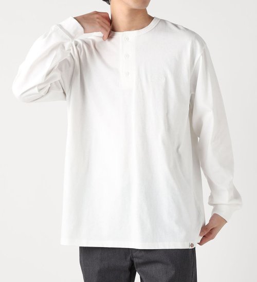 ヘンリーネック エンブレムTシャツ