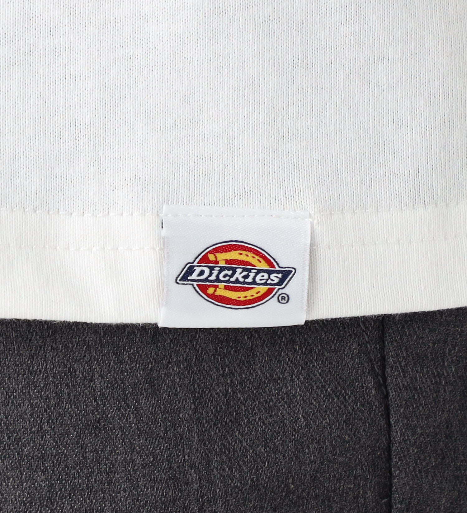 Dickies(ディッキーズ)のヘンリーネック エンブレムTシャツ|トップス/Tシャツ/カットソー/メンズ|ホワイト