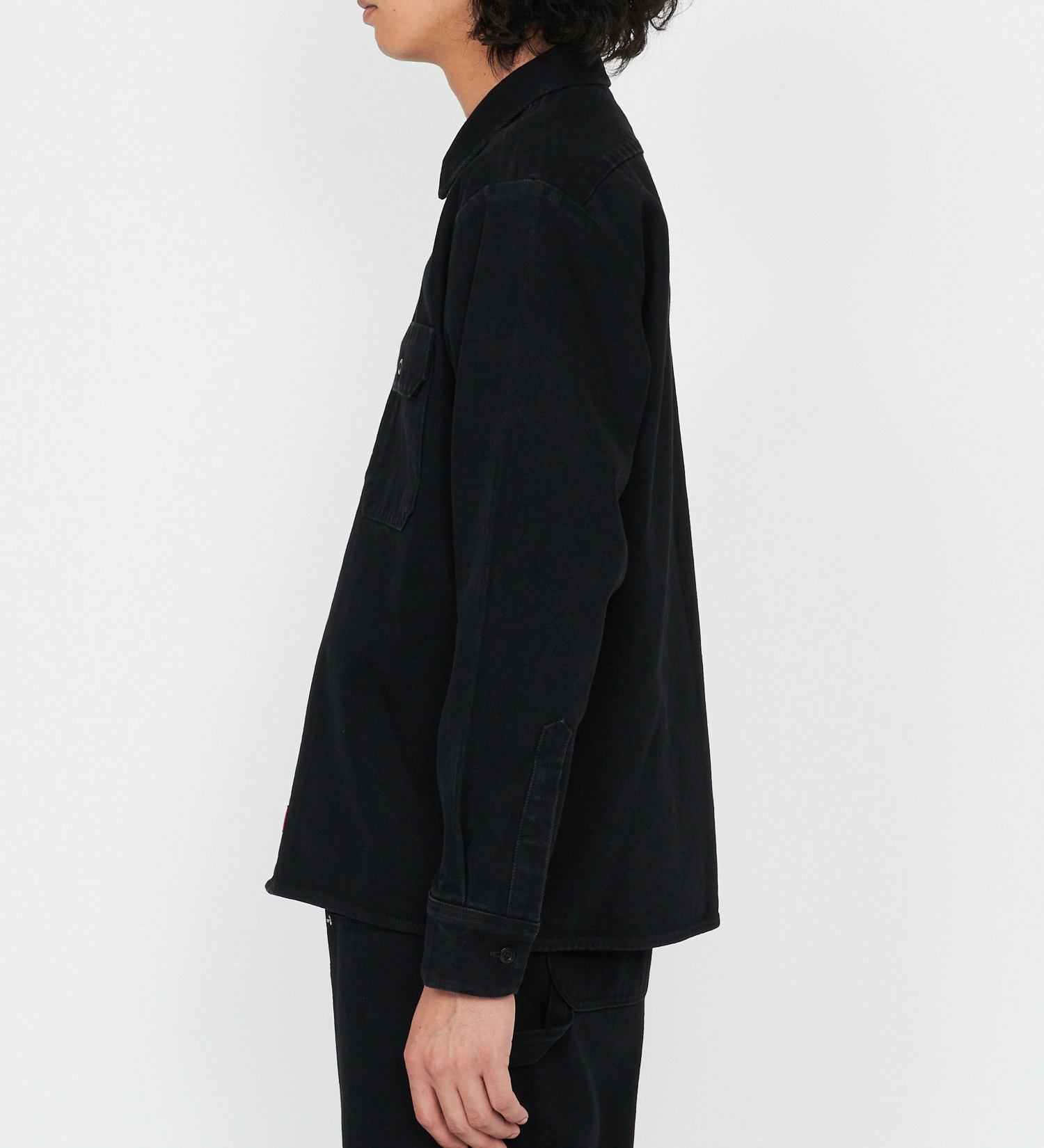 Dickies(ディッキーズ)のルーズフィット デニムワークシャツ|トップス/シャツ/ブラウス/メンズ|ブラックデニム